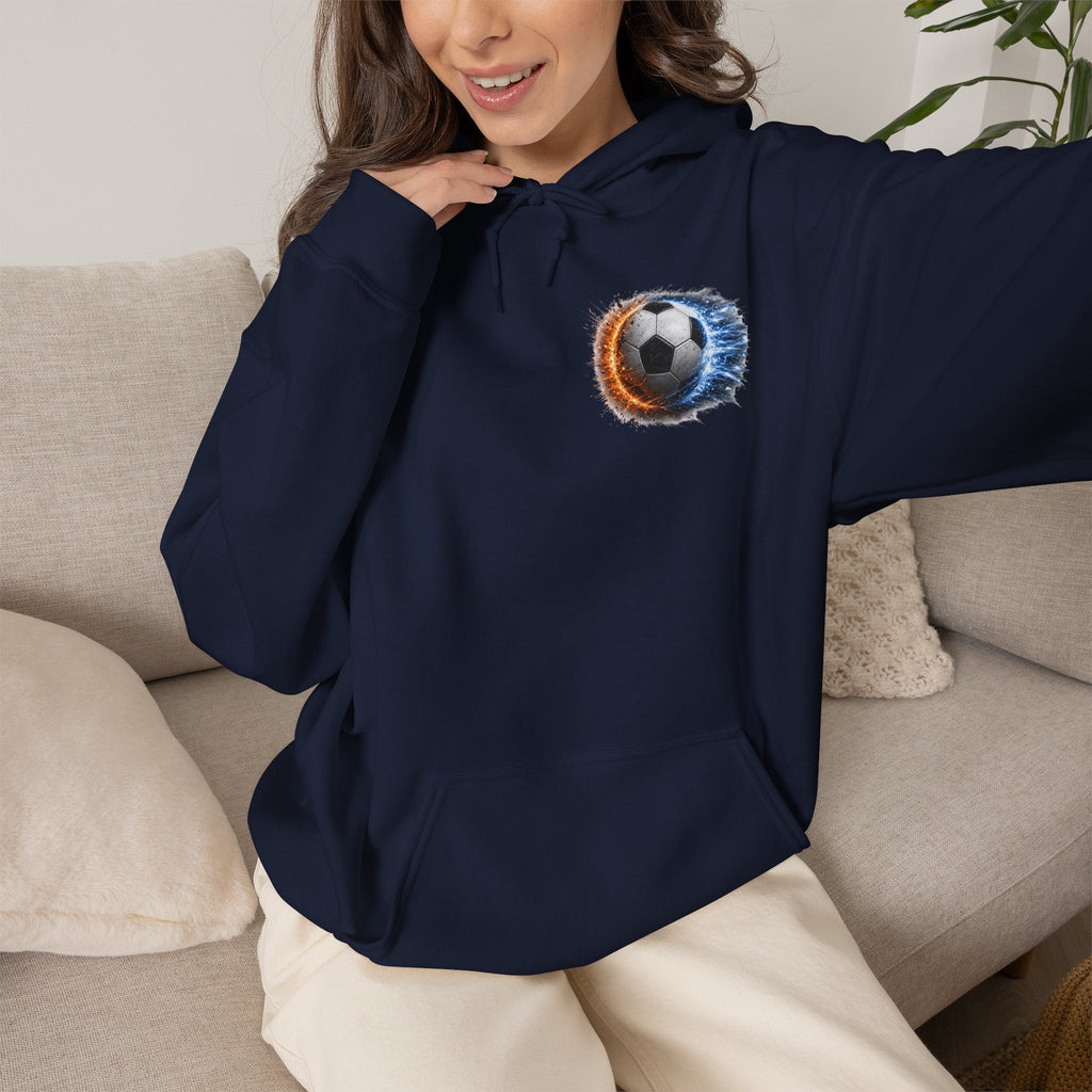 Soccer Player Hoodie, Fierce Bold Powerful Soccer Sweatshirt, Soccer Dad Gift, Athletic Hoodie