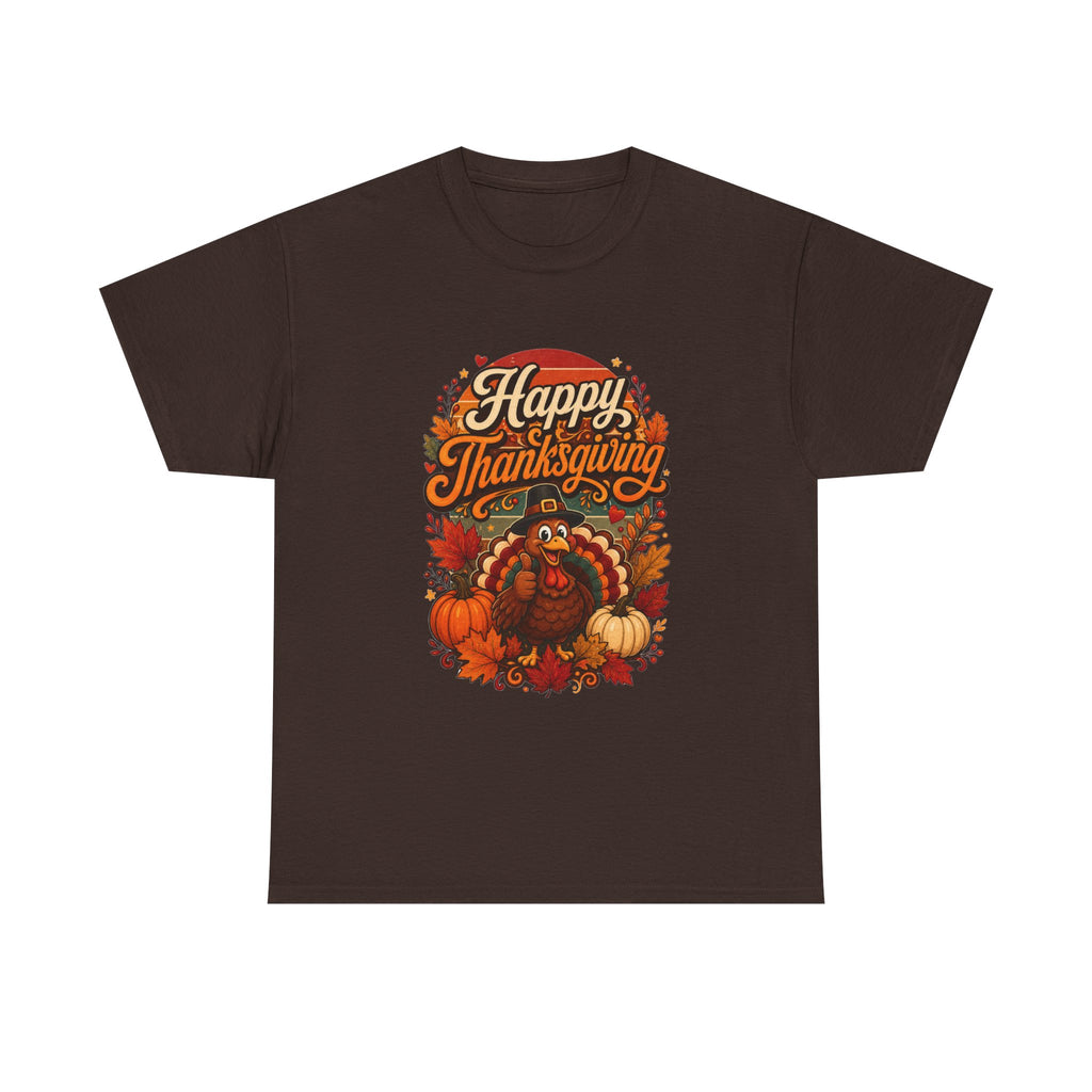 Happy Thanksgiving Unisex Heavy Cotton Tee