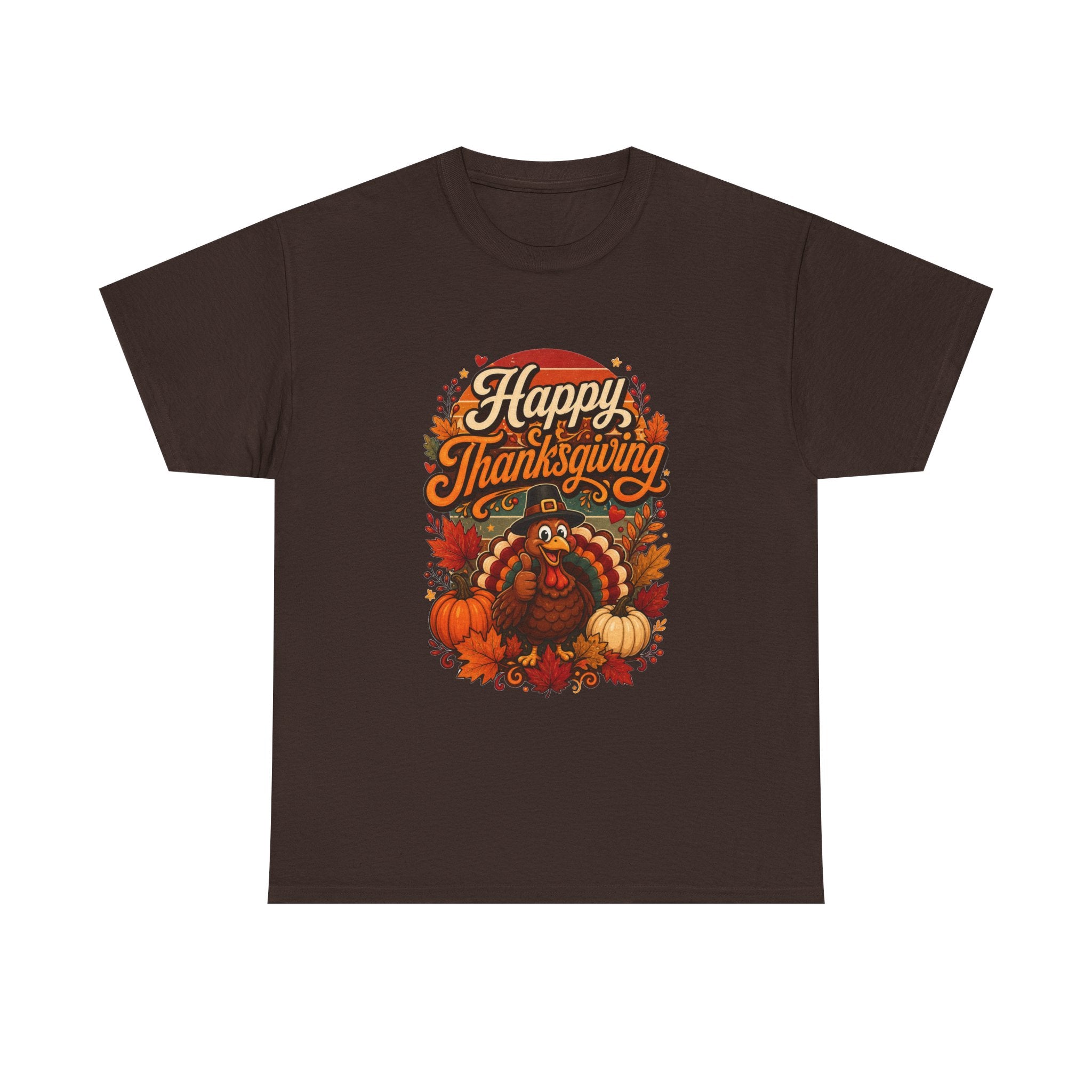 Happy Thanksgiving Unisex Heavy Cotton Tee