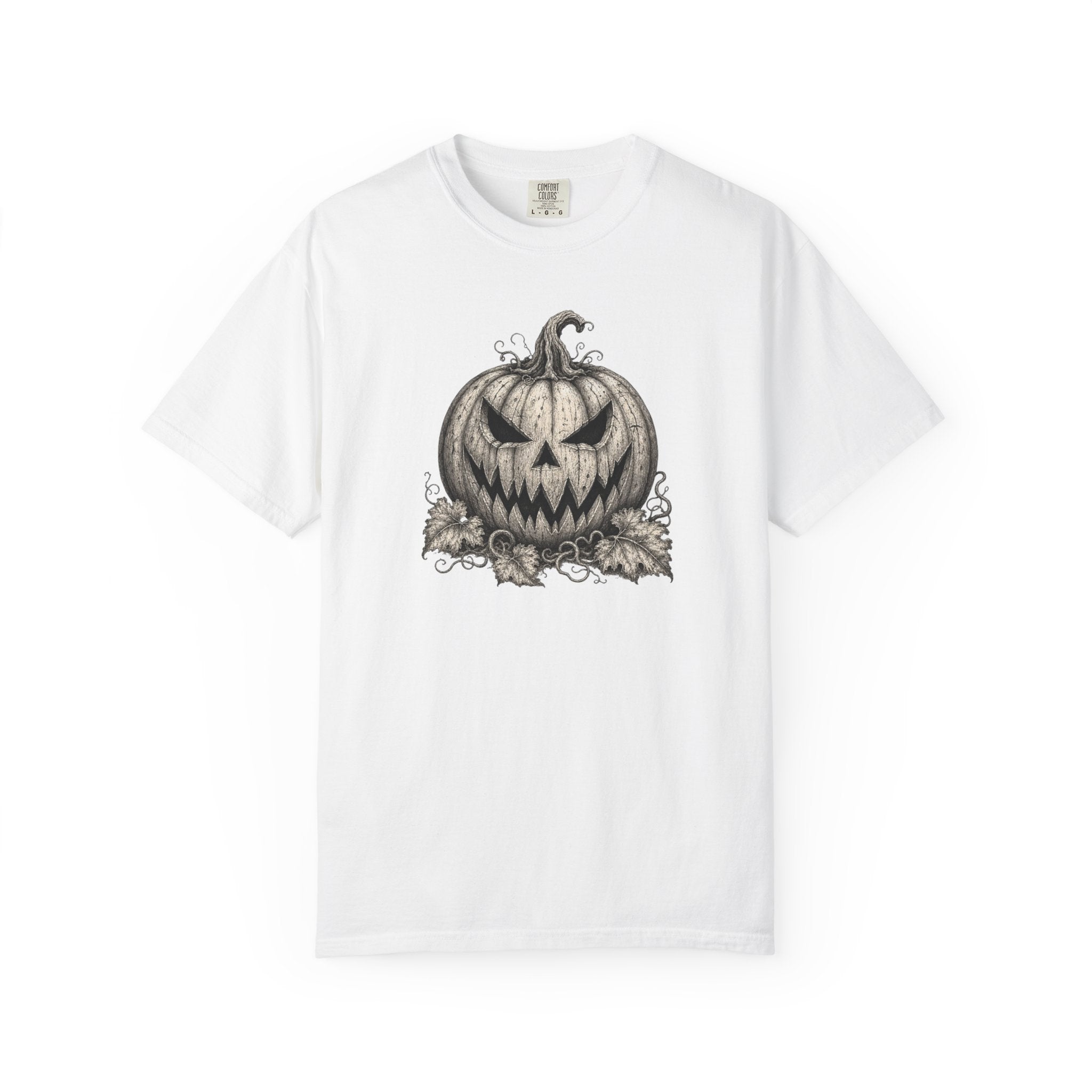 VINTAGE CREEPY PUMPKIN T-SHIRT Unisex Garment-Dyed T-shirt