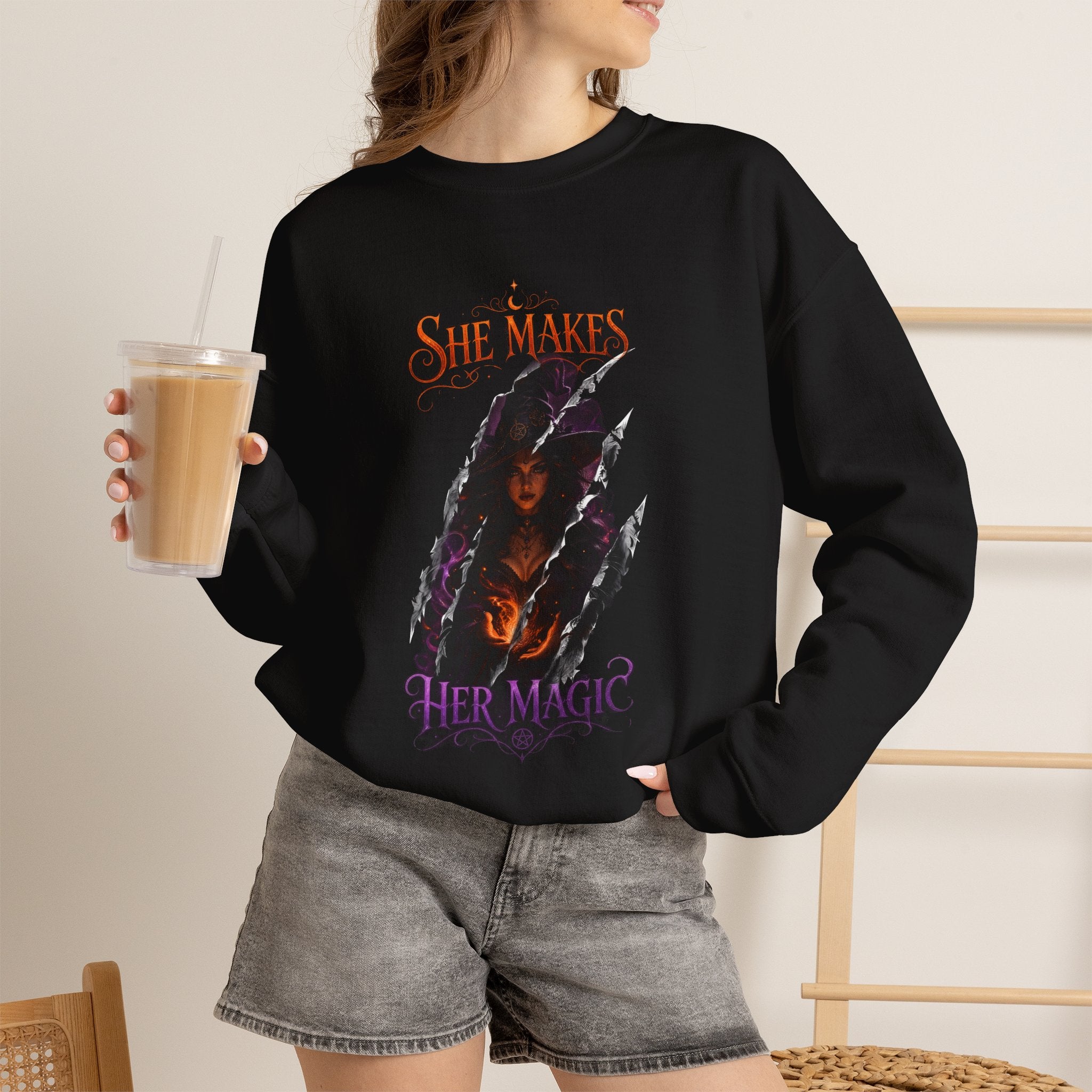 SHE MAKE HER MAGIC HALLOWEEN Sweatshirt