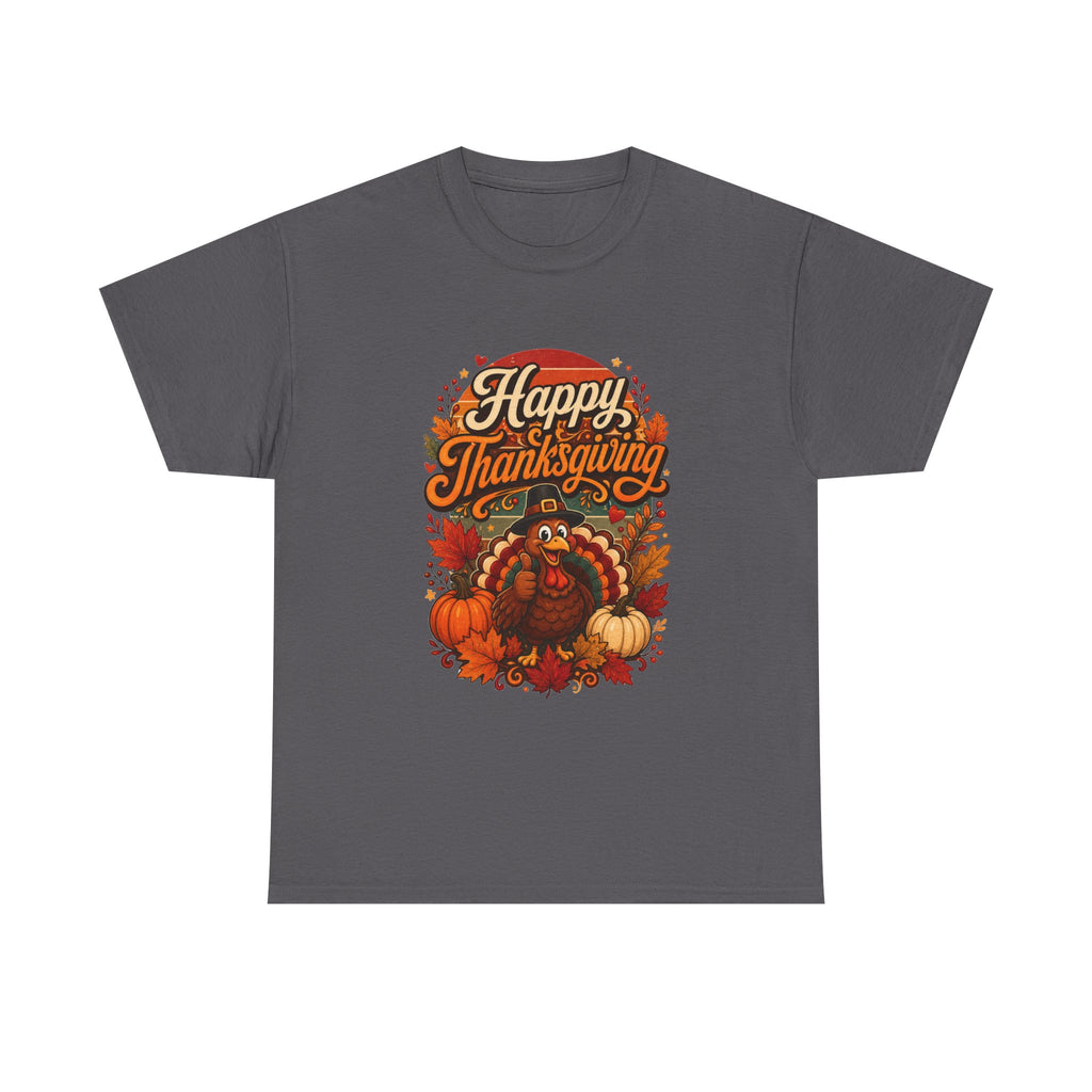 Happy Thanksgiving Unisex Heavy Cotton Tee