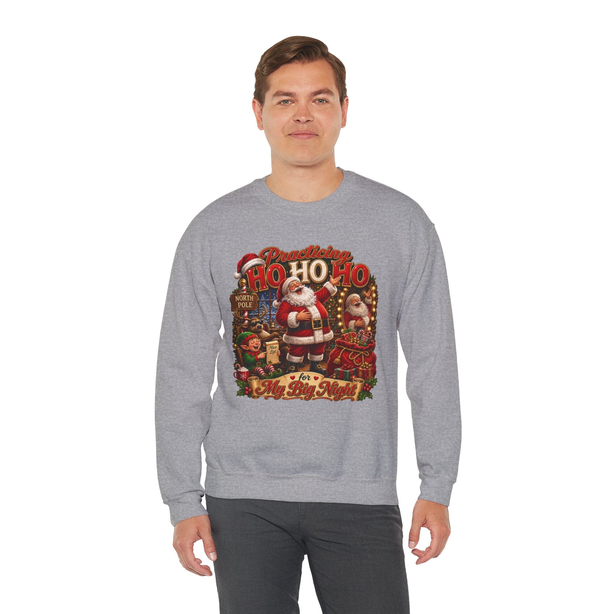 SANTA  PRACTICING HOHOHO Unisex Heavy Blend™ Crewneck Sweatshirt