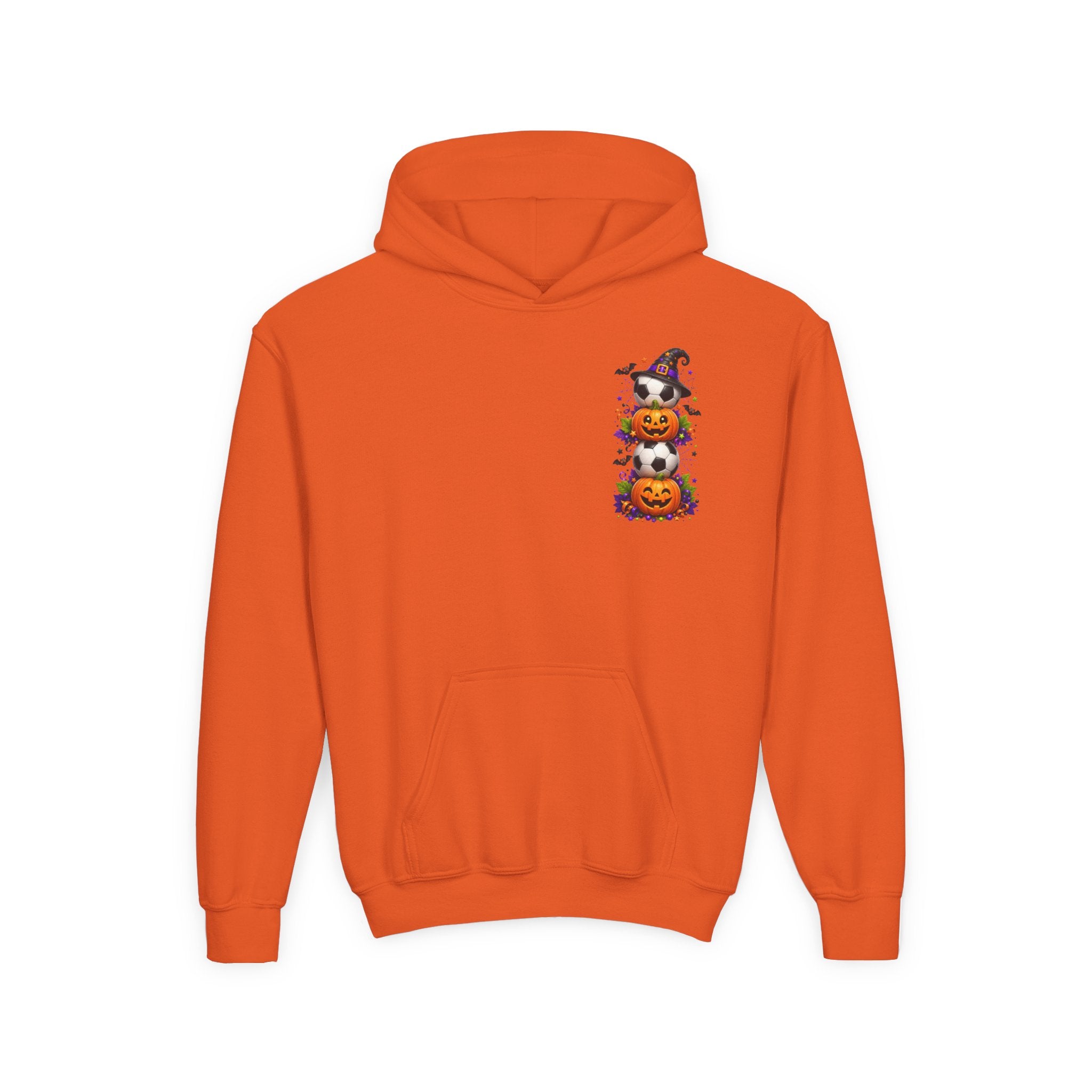Kids Halloween Soccer Hoodie | Youth Trick or Treat Soccer Pullover | Happy Halloween Soccer Ball Hoodie | Boys Fall Hoodie | Soccer Player Gift