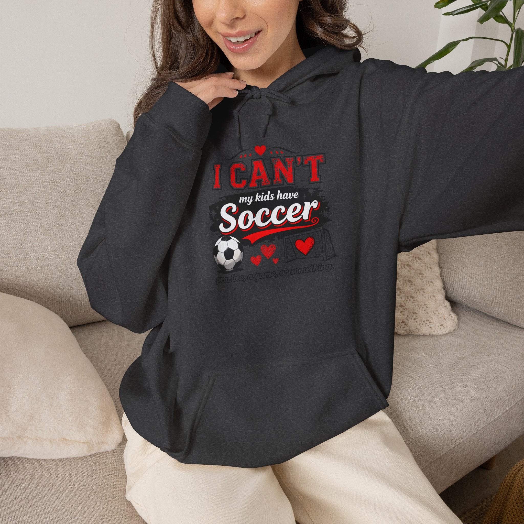 I CAN'T MY KIDS HAVE SOCCER Unisex Heavy Blend™ Hooded Sweatshirt