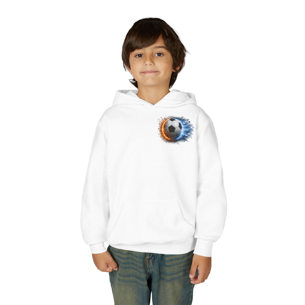 Fierce. Bold. Powerful. Soccer Hoodie | Kids Soccer Sweatshirt | Youth Soccer Gift Soccer Ball Graphic Youth Hoodie