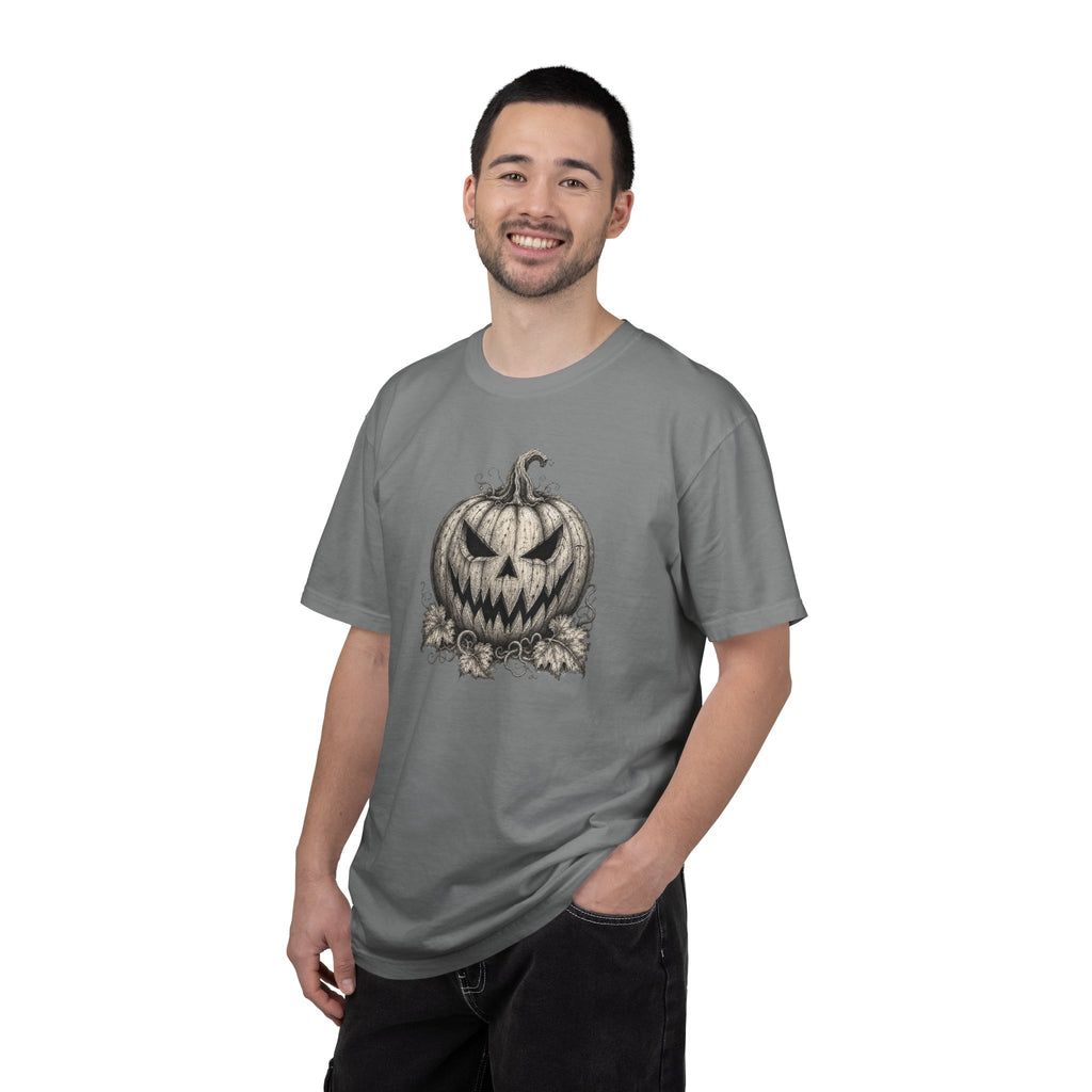 VINTAGE CREEPY PUMPKIN T-SHIRT Unisex Garment-Dyed T-shirt