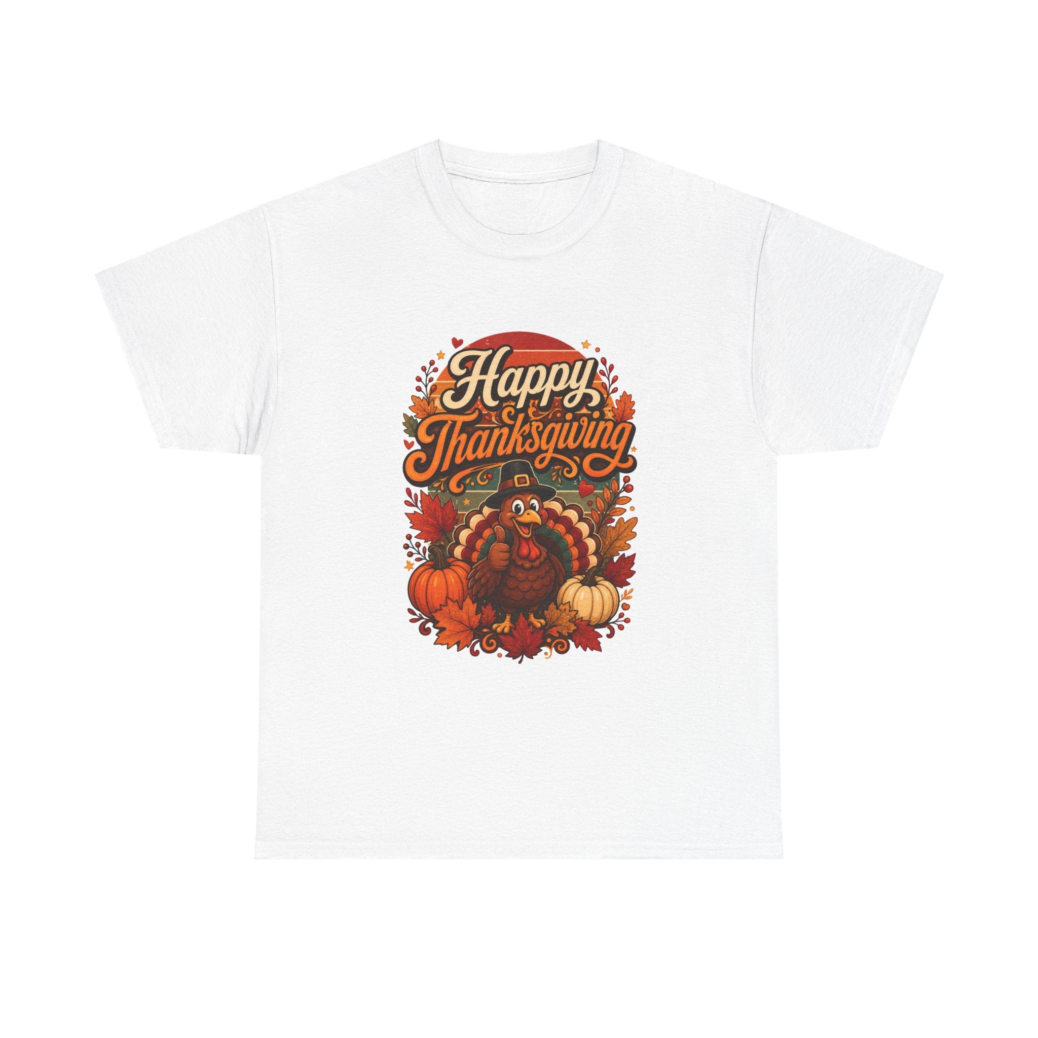 Happy Thanksgiving Unisex Heavy Cotton Tee