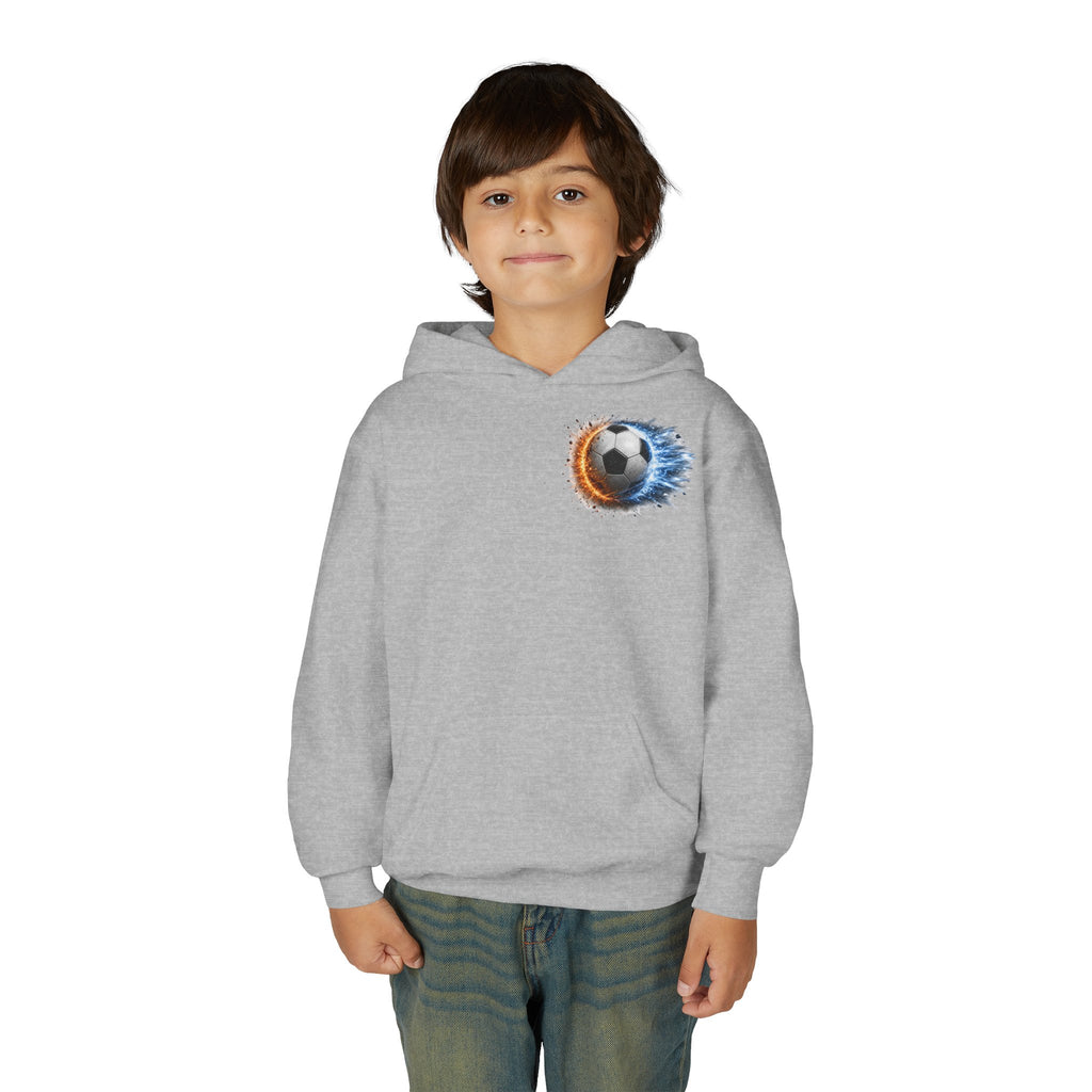 Fierce. Bold. Powerful. Soccer Hoodie | Kids Soccer Sweatshirt | Youth Soccer Gift Soccer Ball Graphic Youth Hoodie