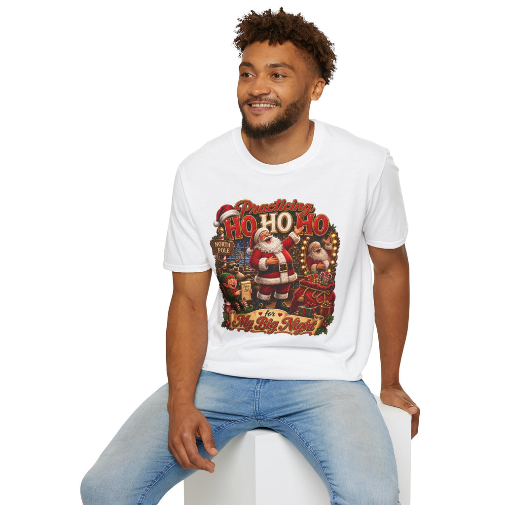 SANTA PRACTICING HOHOHO Unisex Softstyle T-Shirt