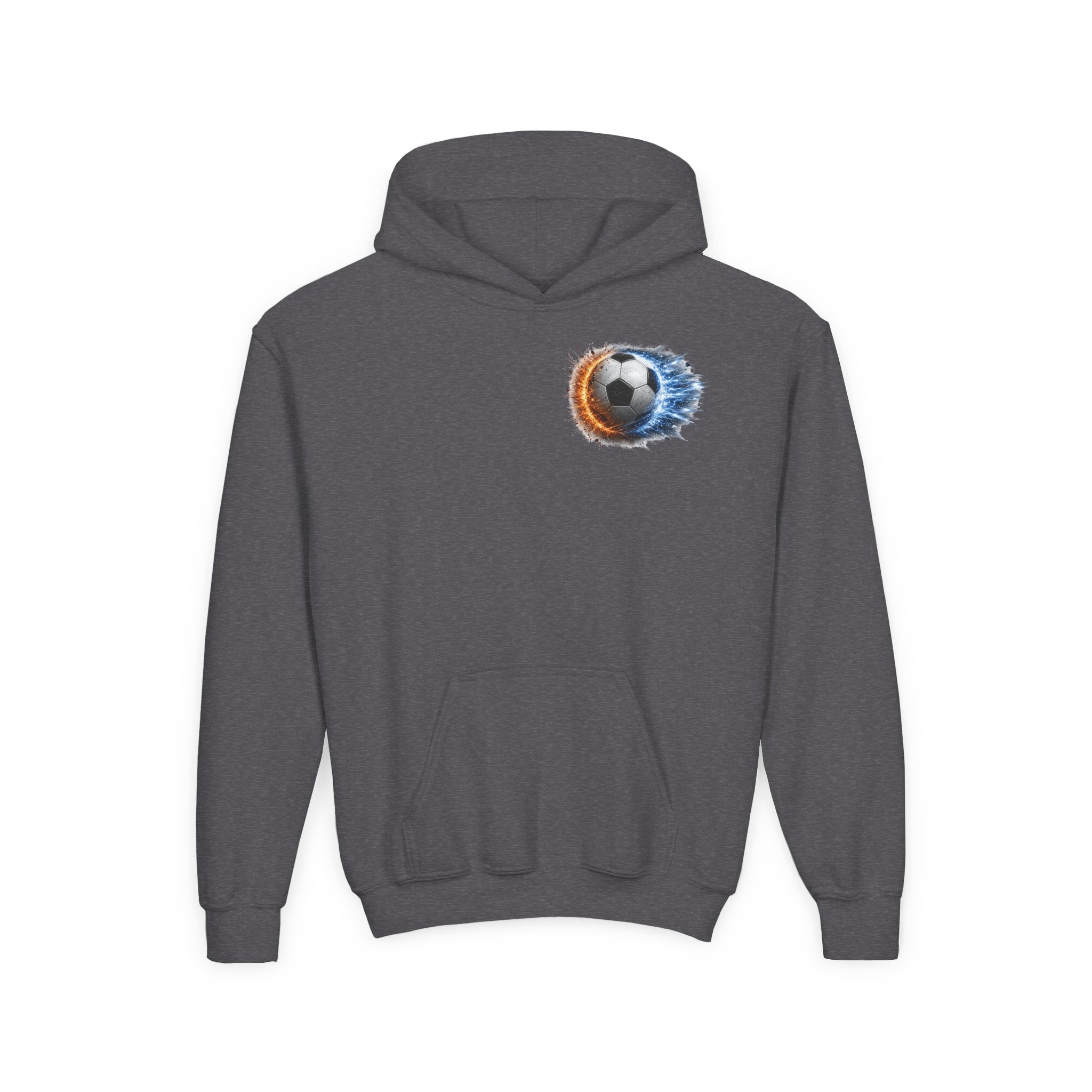 Fierce. Bold. Powerful. Soccer Hoodie | Kids Soccer Sweatshirt | Youth Soccer Gift Soccer Ball Graphic Youth Hoodie
