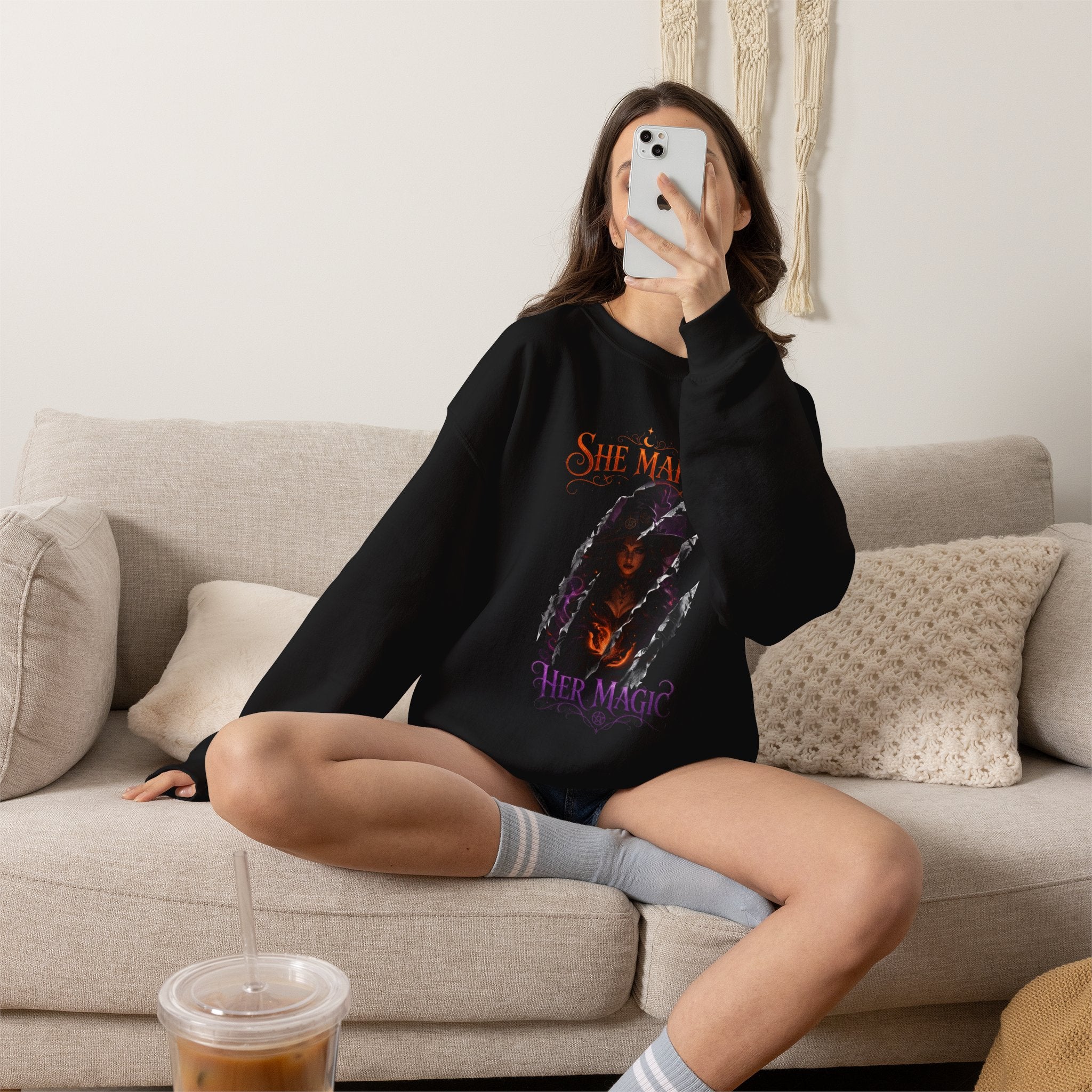 SHE MAKE HER MAGIC HALLOWEEN Sweatshirt