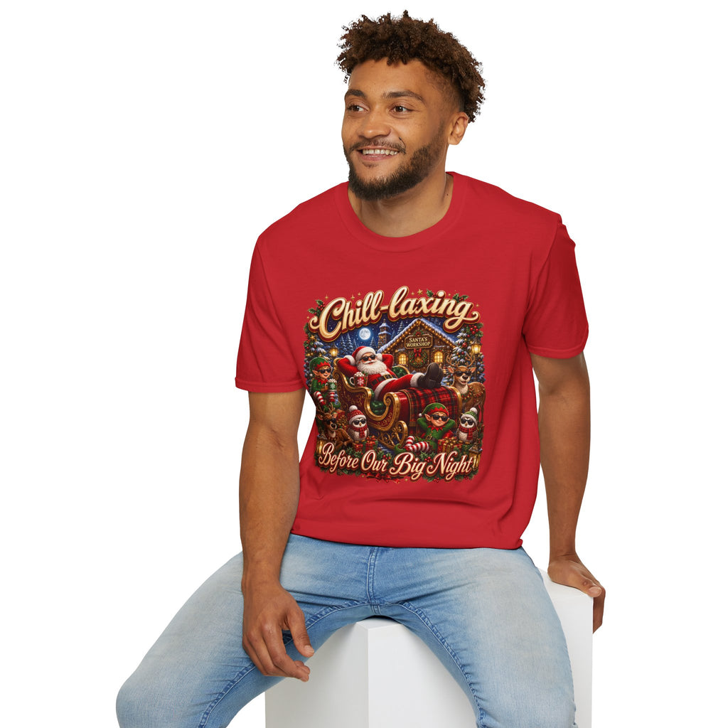 JUST CHILLIN SANTA Unisex Softstyle T-Shirt