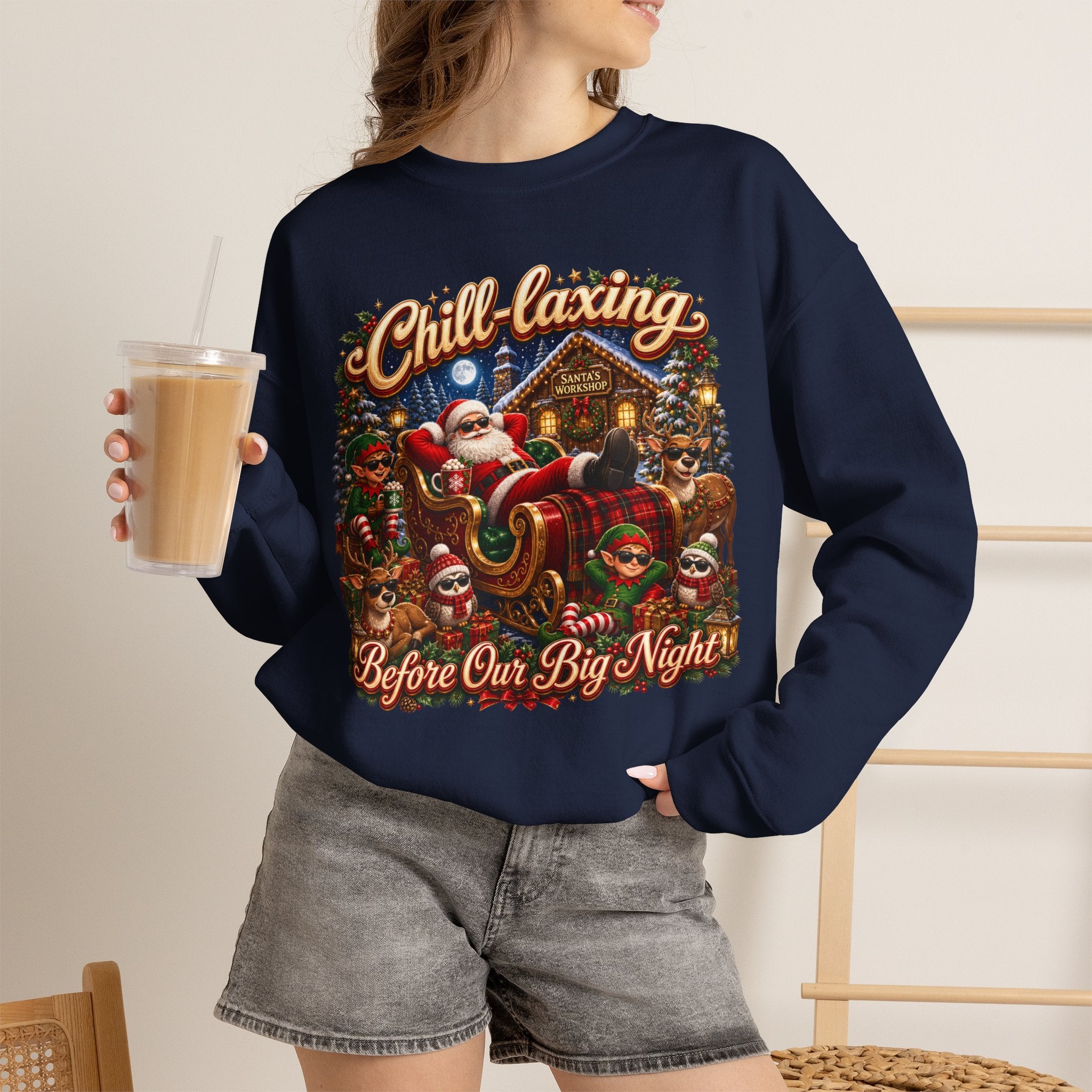 CHRISTMAS CHILL Unisex Heavy Blend™ Crewneck Sweatshirt