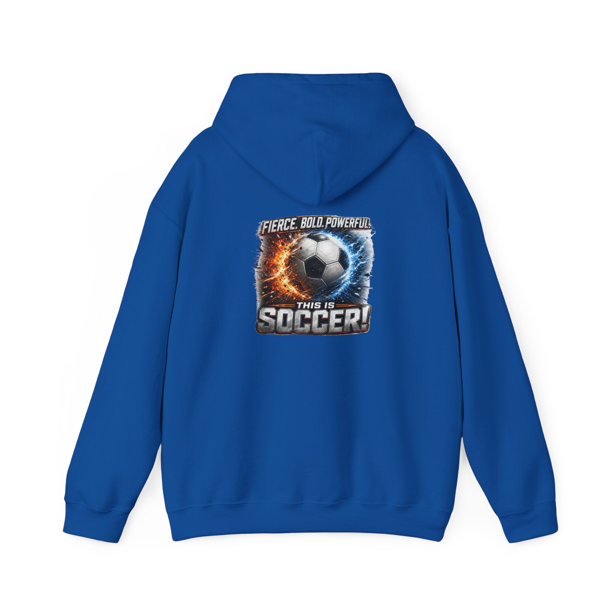 Soccer Player Hoodie, Fierce Bold Powerful Soccer Sweatshirt, Soccer Dad Gift, Athletic Hoodie