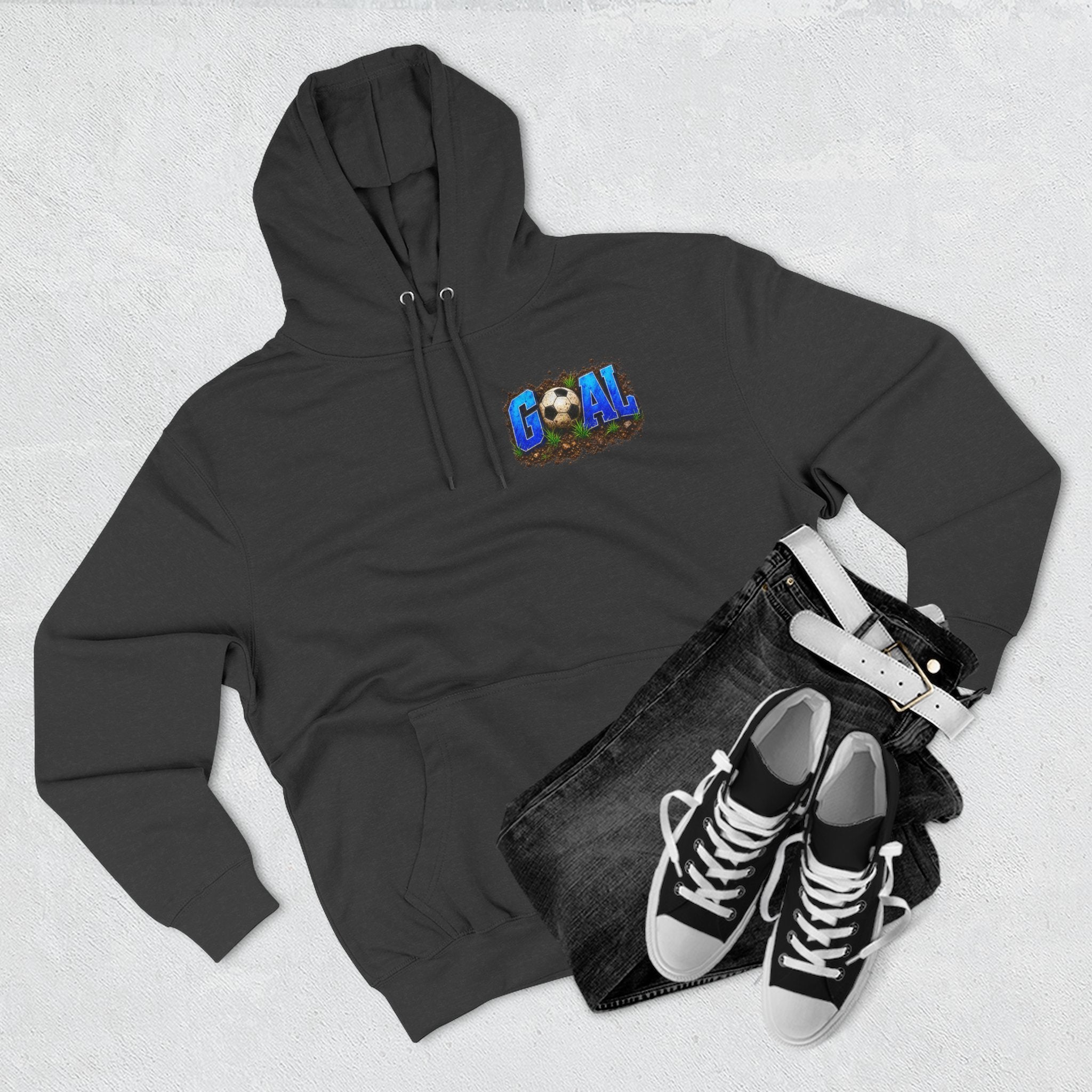 Three-Panel FleeFunny Soccer Tournament Hoodie | My Goal Is to Say No MoreFunny Soccer Tournament Hoodie s... Not!! | Soccer Mom & Dad Gift | Soccer Coach Hoodiece Hoodie