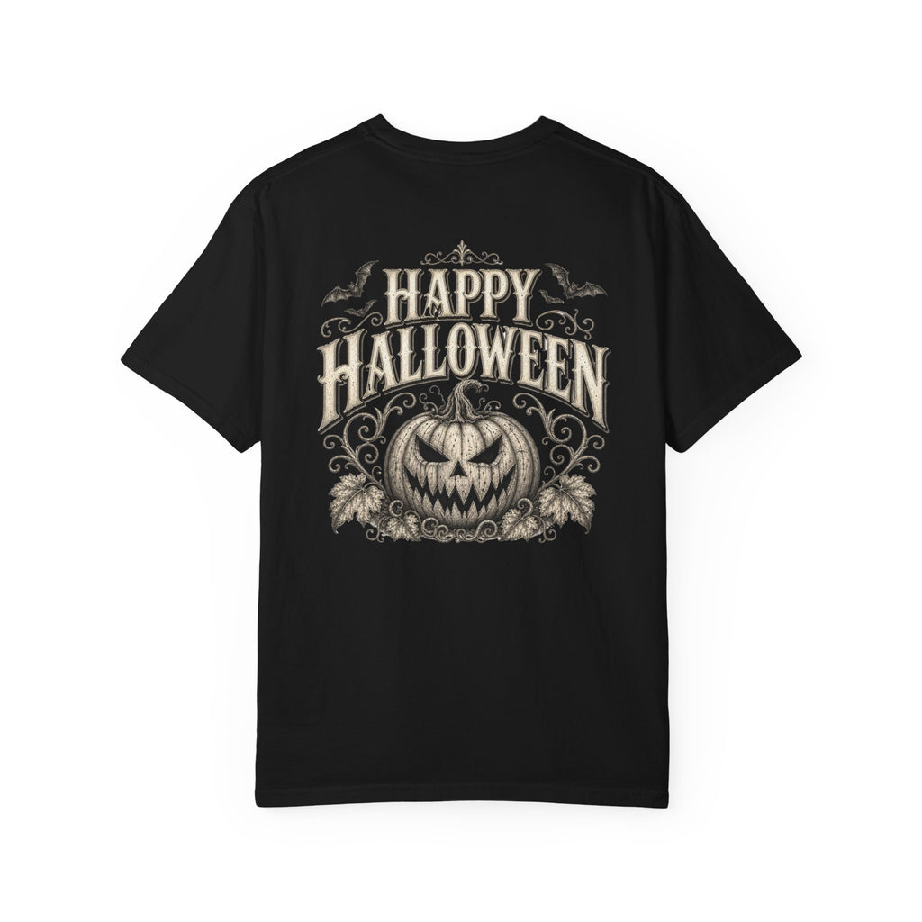 VINTAGE CREEPY PUMPKIN T-SHIRT Unisex Garment-Dyed T-shirt
