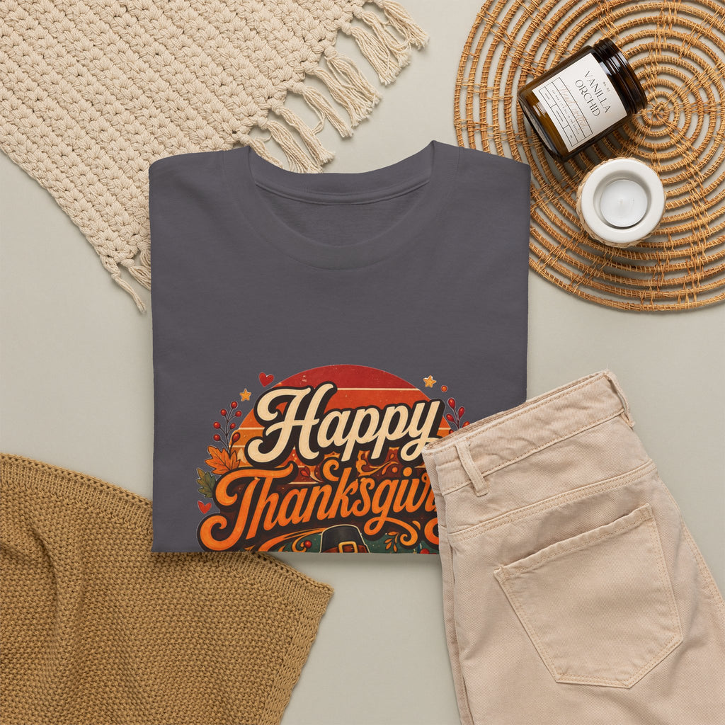 Happy Thanksgiving Unisex Heavy Cotton Tee