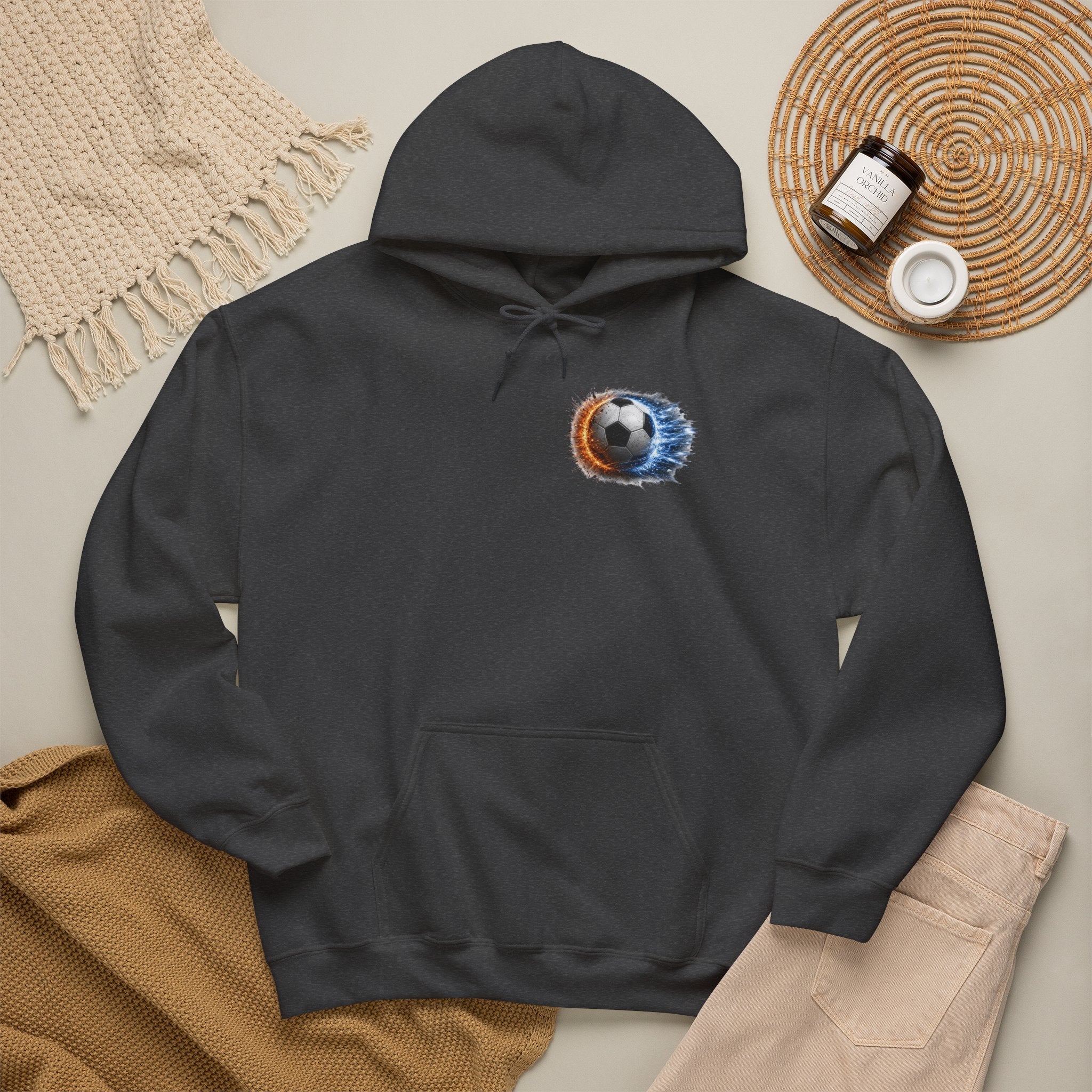Soccer Player Hoodie, Fierce Bold Powerful Soccer Sweatshirt, Soccer Dad Gift, Athletic Hoodie