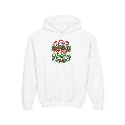 HAPPY HOLIDAY SOCCER YOUTH HODDIE (IMAGE INCREASE FOR VIEWING PURPOSE ONLY) ORIGINAL SLIGHT SMALLER