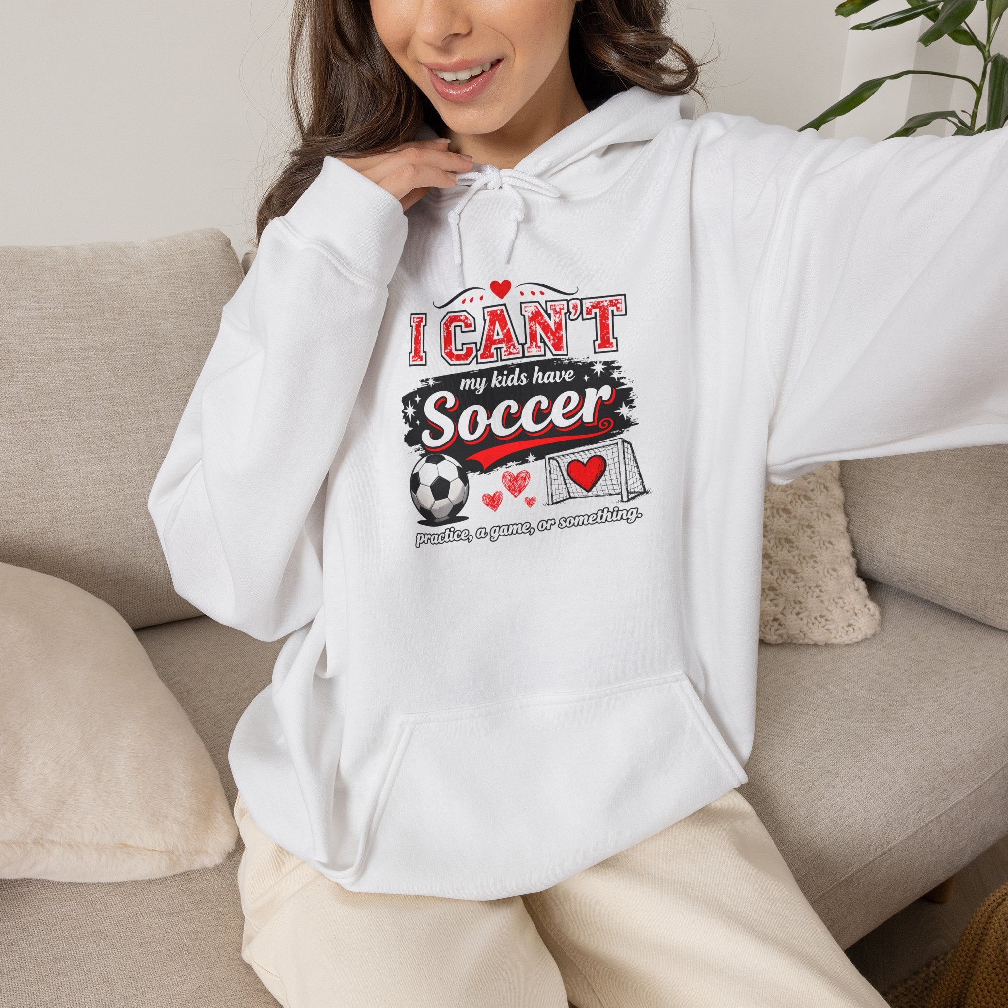 I CAN'T MY KIDS HAVE SOCCER Unisex Heavy Blend™ Hooded Sweatshirt