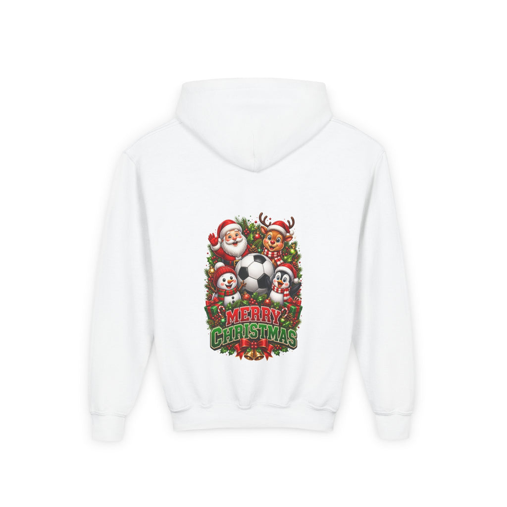 HAPPY HOLIDAY SOCCER YOUTH HODDIE (IMAGE INCREASE FOR VIEWING PURPOSE ONLY) ORIGINAL SLIGHT SMALLER