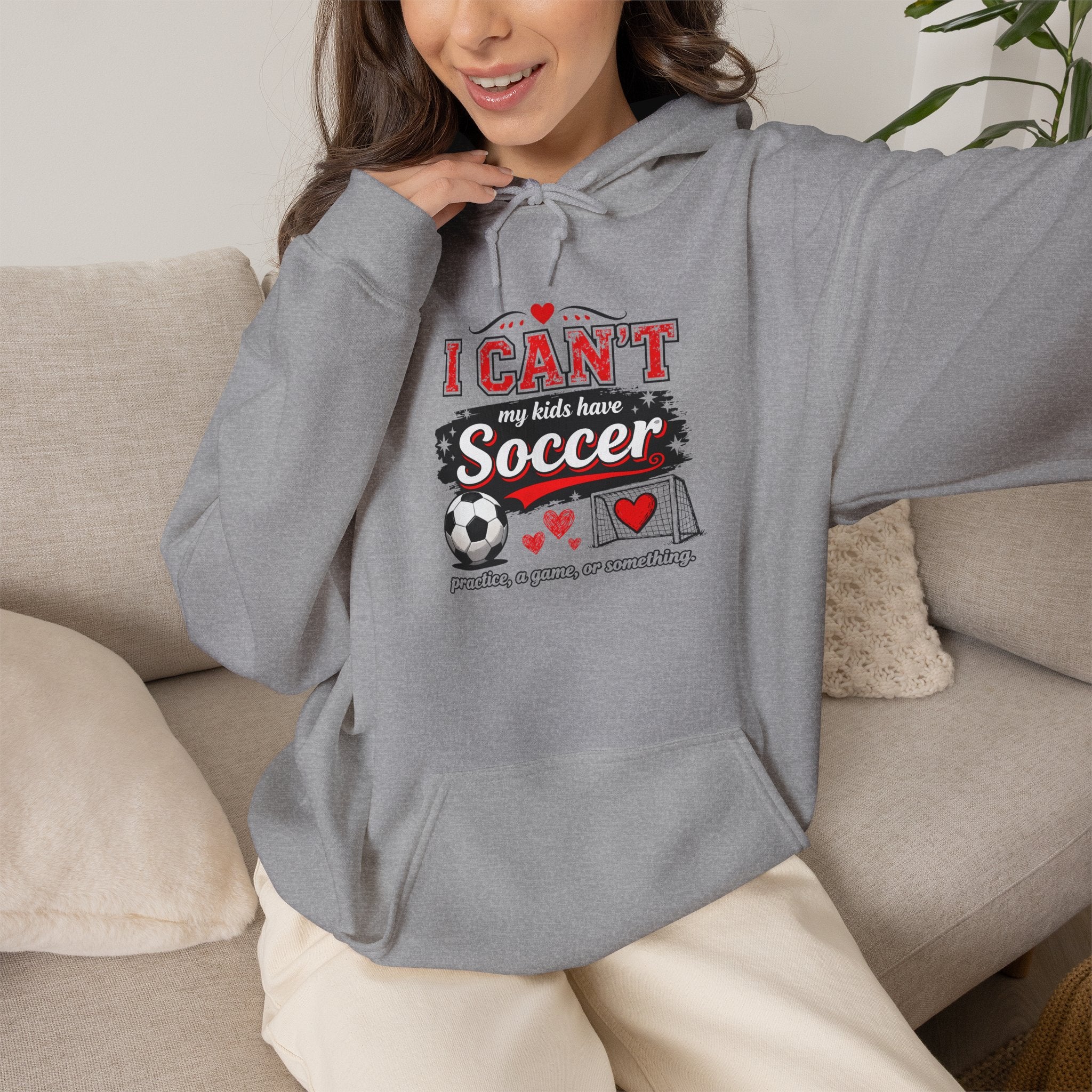 I CAN'T MY KIDS HAVE SOCCER Unisex Heavy Blend™ Hooded Sweatshirt