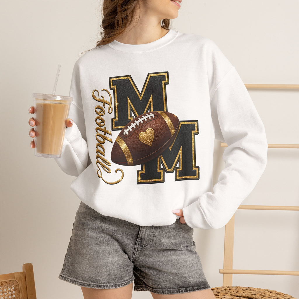 FOOTBALL MOM Heavy Blend™ Crewneck Sweatshirt