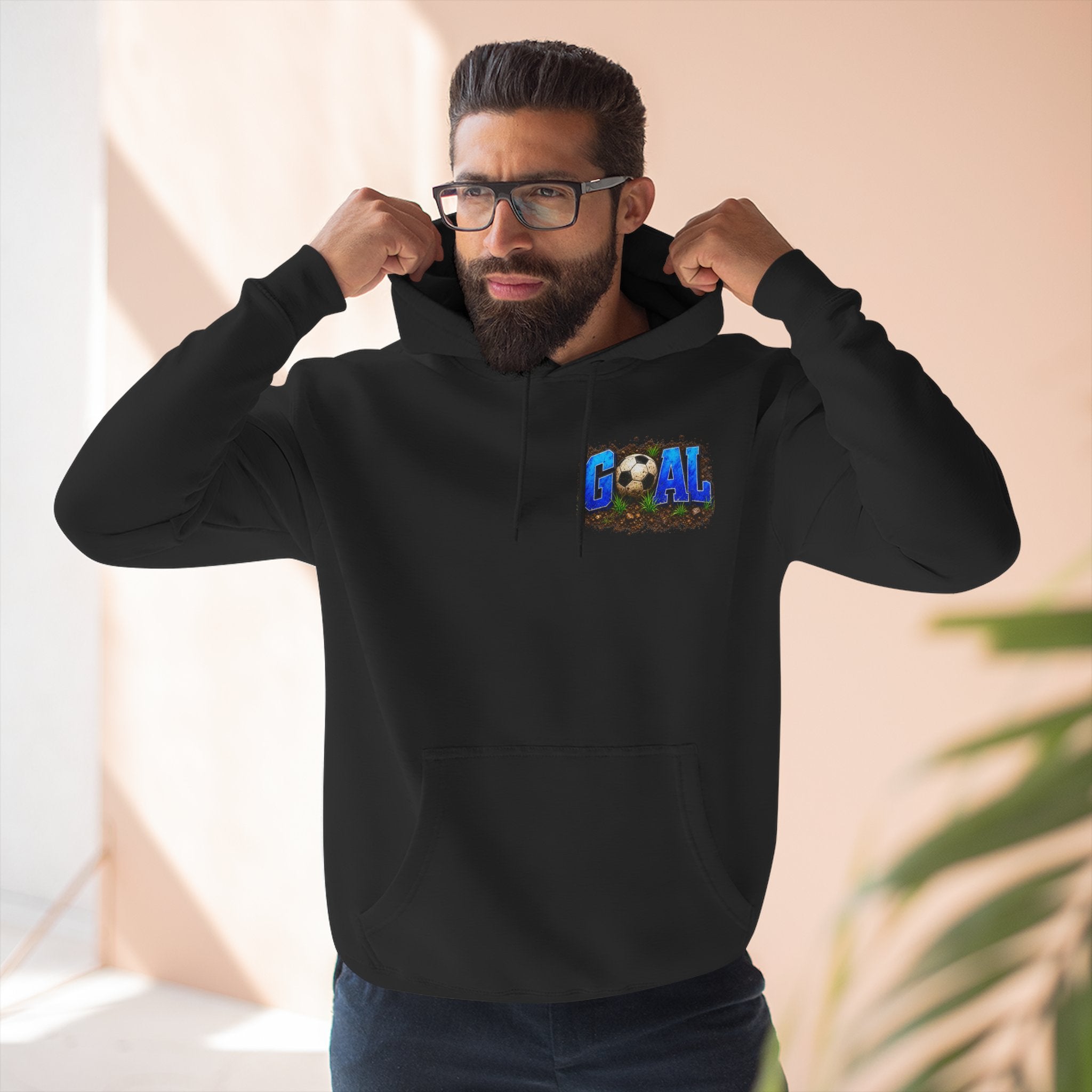 Three-Panel FleeFunny Soccer Tournament Hoodie | My Goal Is to Say No MoreFunny Soccer Tournament Hoodie s... Not!! | Soccer Mom & Dad Gift | Soccer Coach Hoodiece Hoodie