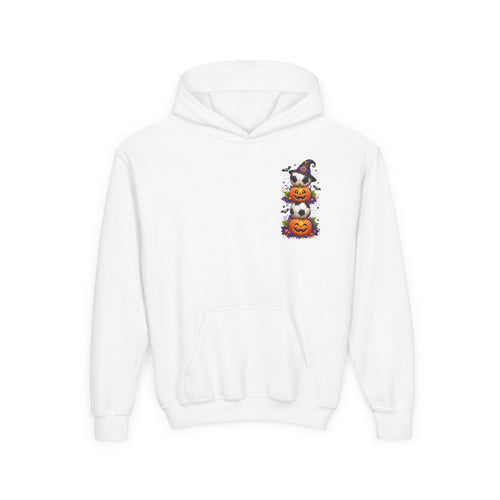 Kids Halloween Soccer Hoodie | Youth Trick or Treat Soccer Pullover | Happy Halloween Soccer Ball Hoodie | Boys Fall Hoodie | Soccer Player Gift