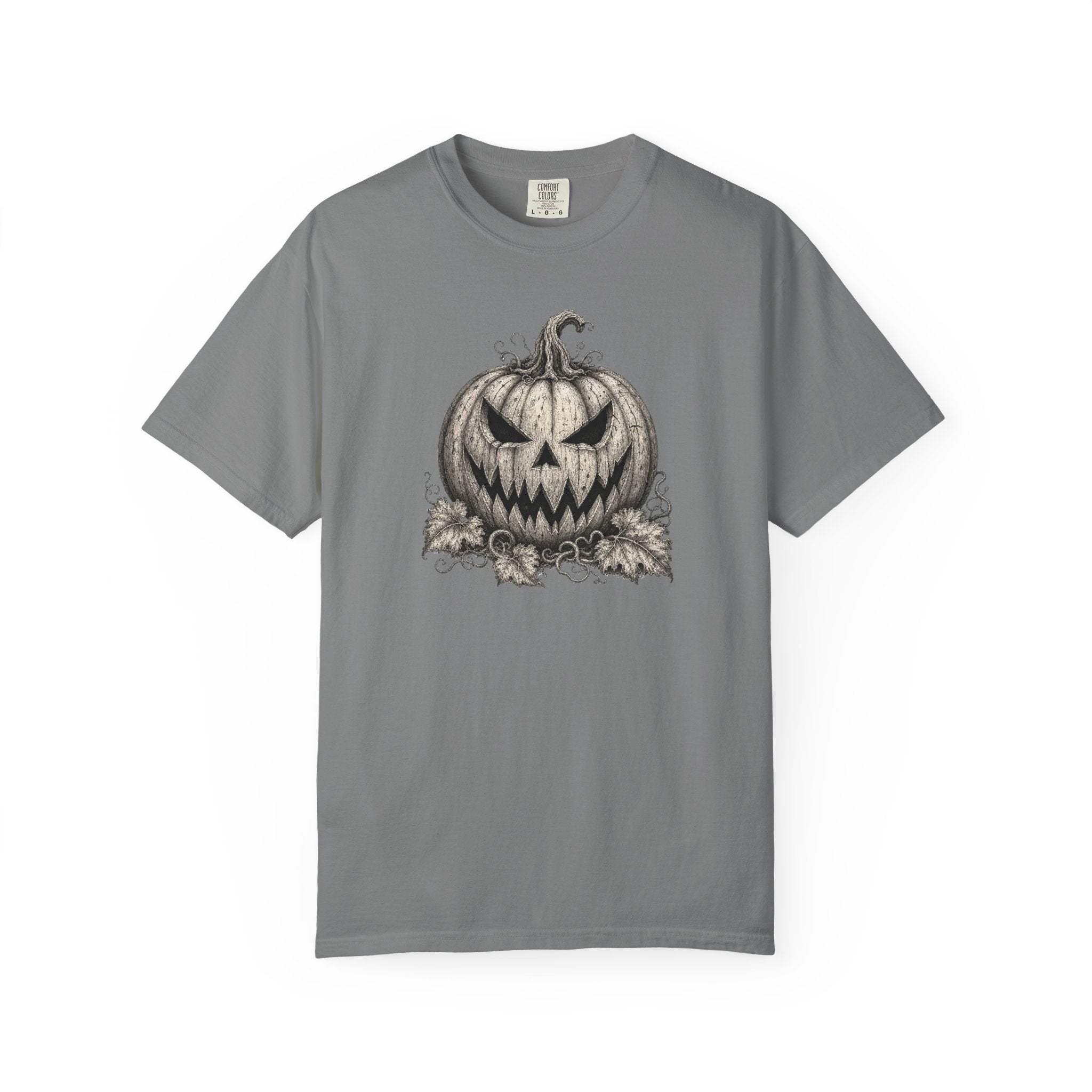 VINTAGE CREEPY PUMPKIN T-SHIRT Unisex Garment-Dyed T-shirt
