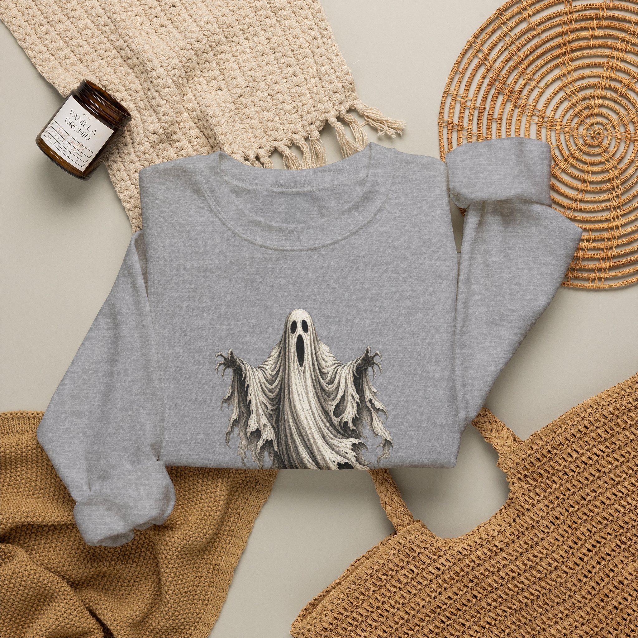 GHOST DON'T CARE Crewneck Sweatshirt