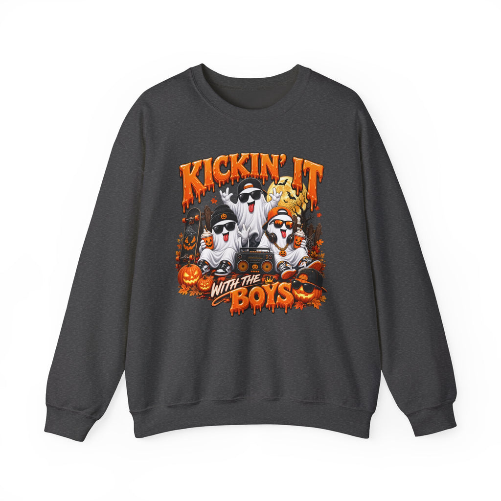 KICKIN IT WITH THE BOYS Unisex Heavy Blend™ Crewneck Sweatshirt