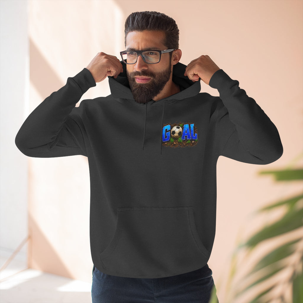 Three-Panel FleeFunny Soccer Tournament Hoodie | My Goal Is to Say No MoreFunny Soccer Tournament Hoodie s... Not!! | Soccer Mom & Dad Gift | Soccer Coach Hoodiece Hoodie