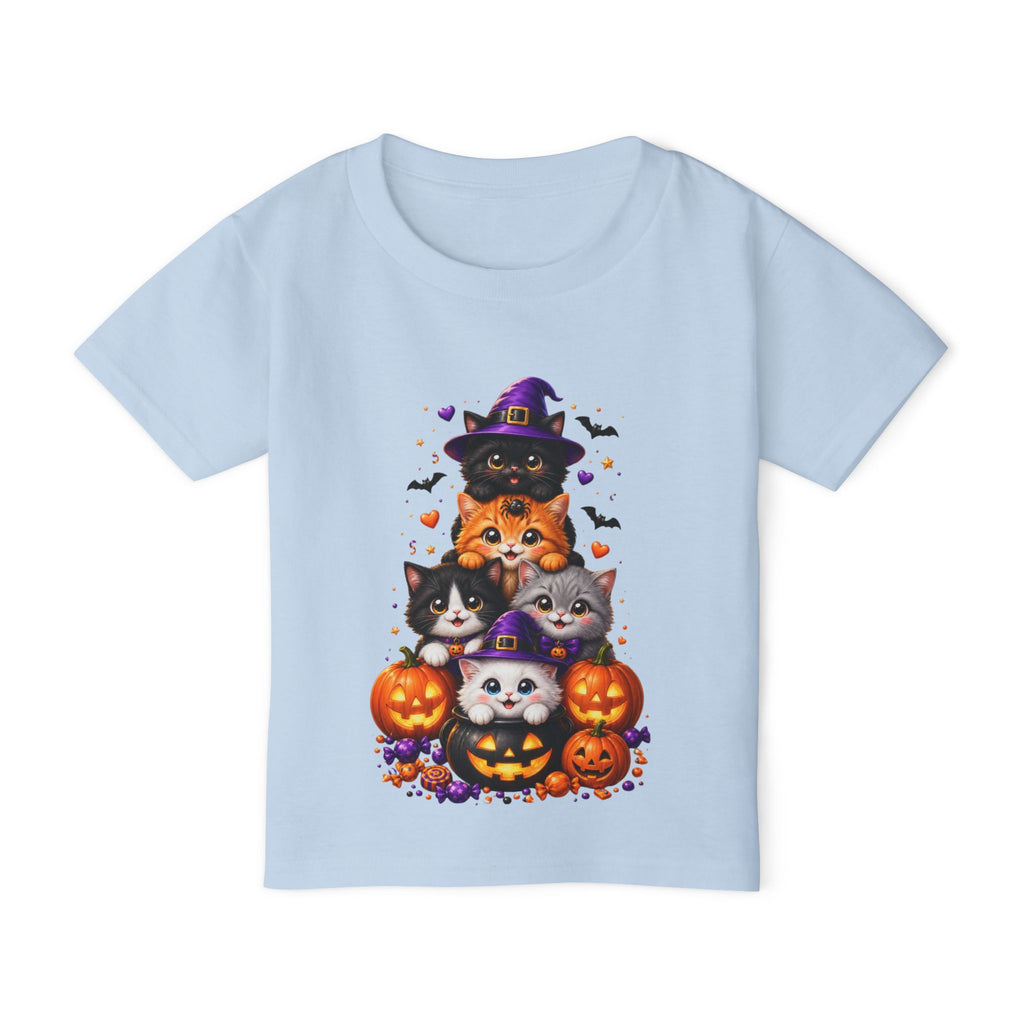 Cute Halloween Kittens Toddler Shirt | Halloween Cat Kids Tee | Pumpkin Cat Graphic Tee
