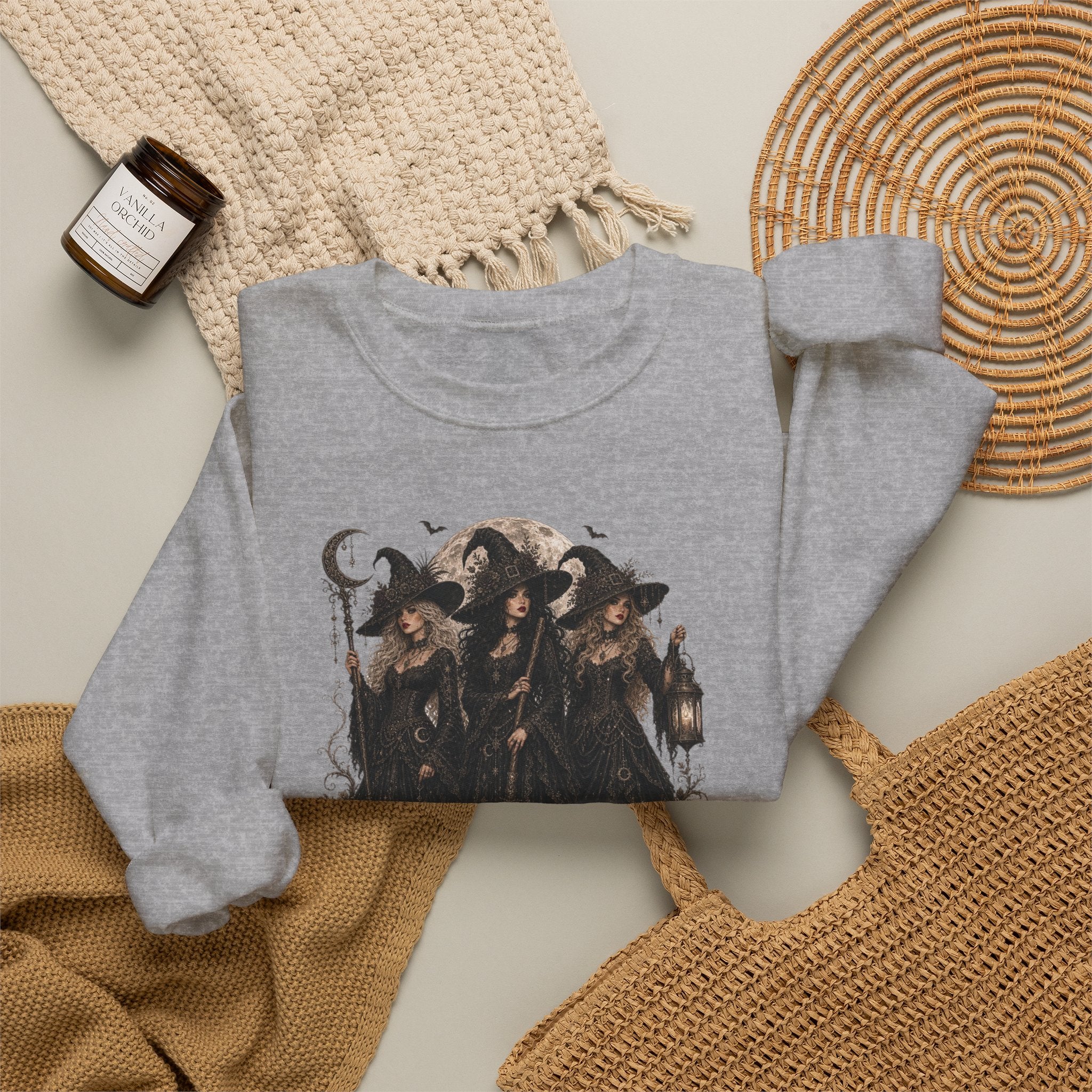VINTAGE HALLOWEEN WITCHES Crewneck Sweatshirt