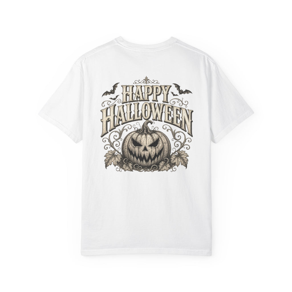 VINTAGE CREEPY PUMPKIN T-SHIRT Unisex Garment-Dyed T-shirt