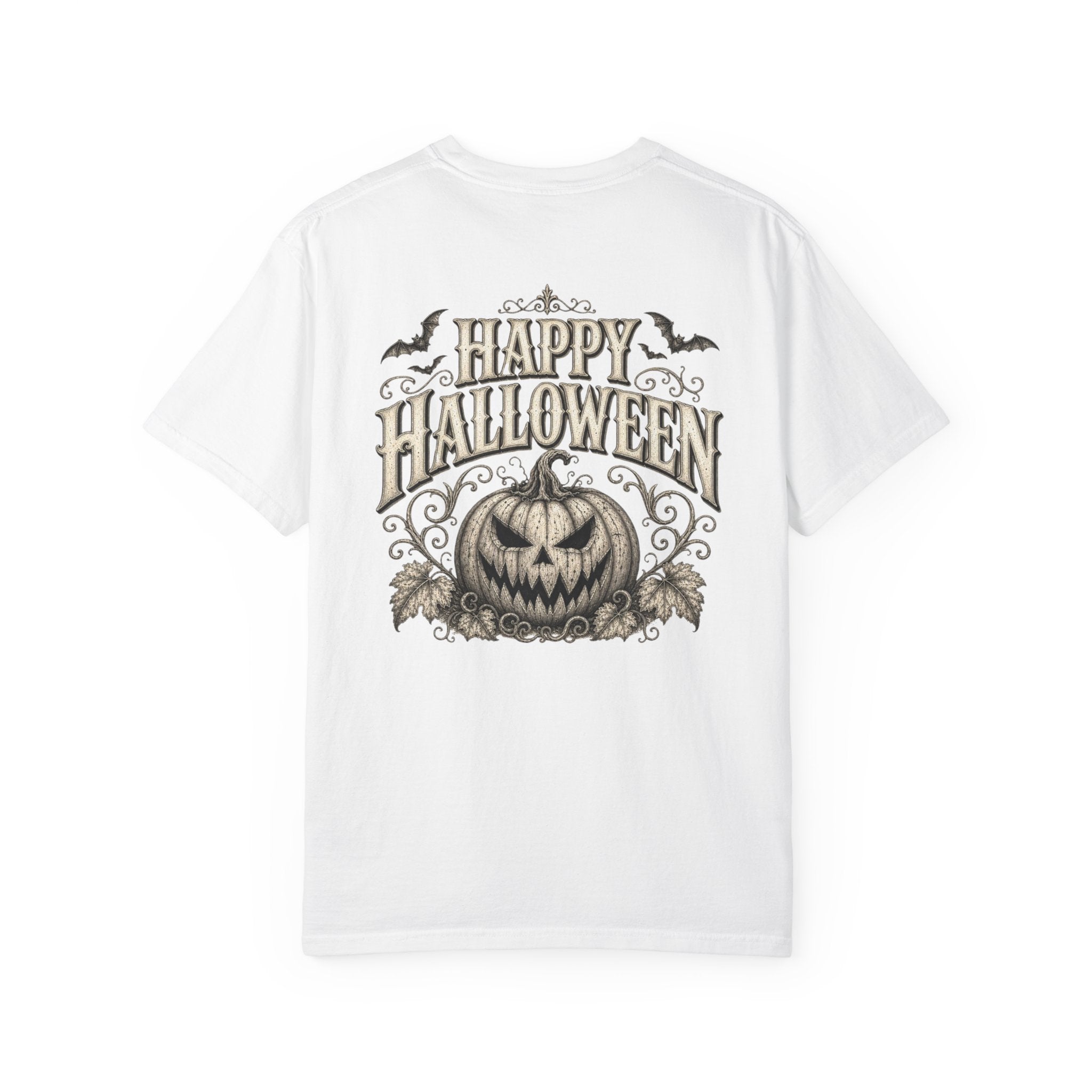 VINTAGE CREEPY PUMPKIN T-SHIRT Unisex Garment-Dyed T-shirt