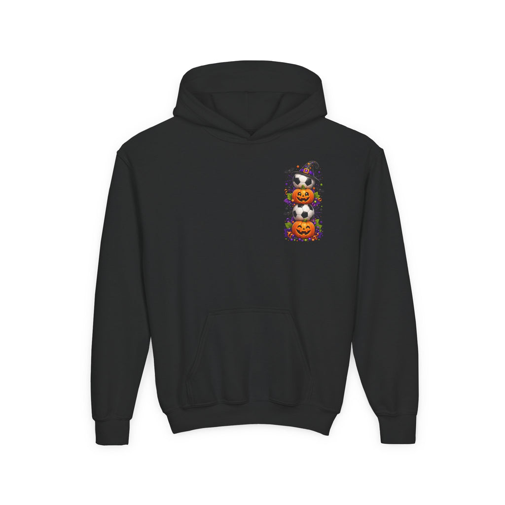 Kids Halloween Soccer Hoodie | Youth Trick or Treat Soccer Pullover | Happy Halloween Soccer Ball Hoodie | Boys Fall Hoodie | Soccer Player Gift