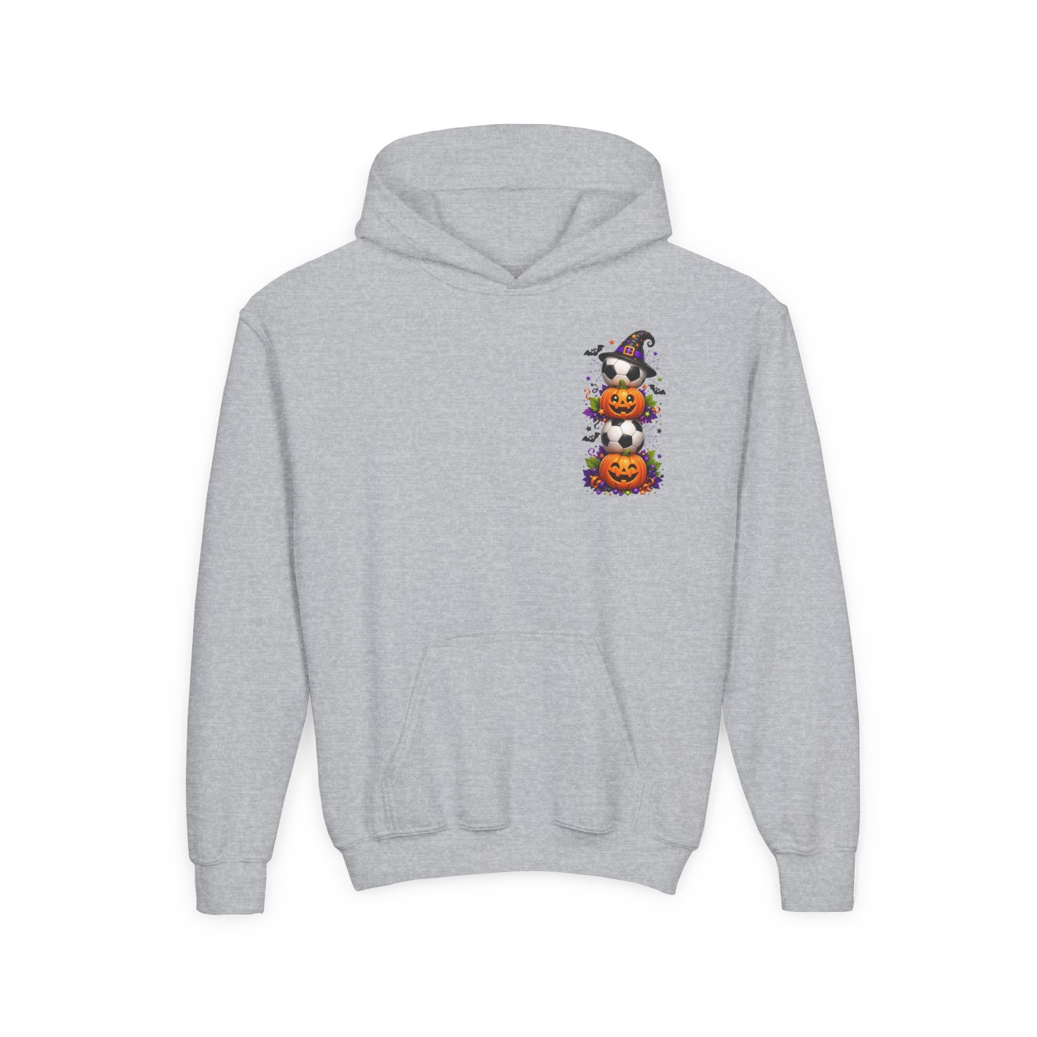 Kids Halloween Soccer Hoodie | Youth Trick or Treat Soccer Pullover | Happy Halloween Soccer Ball Hoodie | Boys Fall Hoodie | Soccer Player Gift