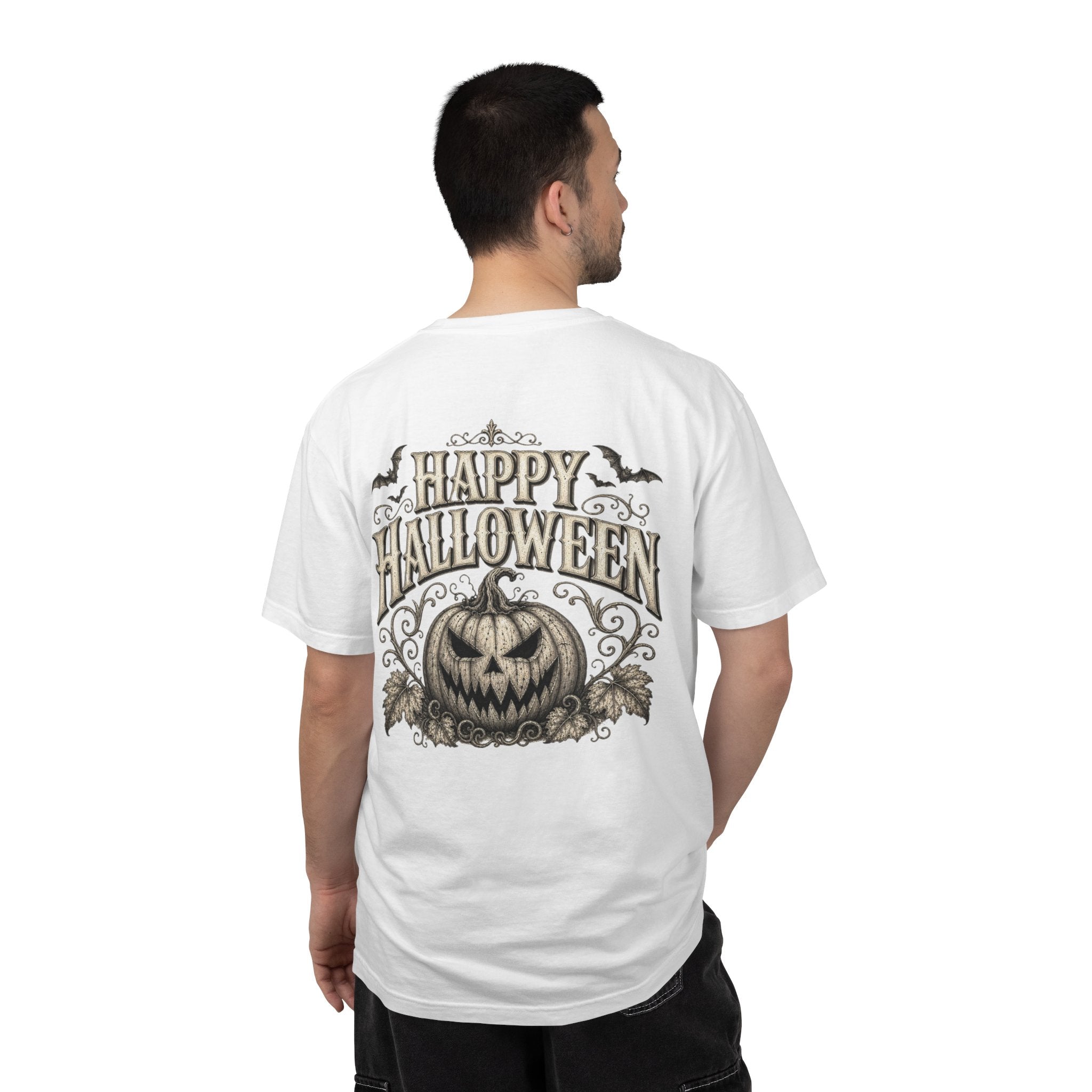 VINTAGE CREEPY PUMPKIN T-SHIRT Unisex Garment-Dyed T-shirt
