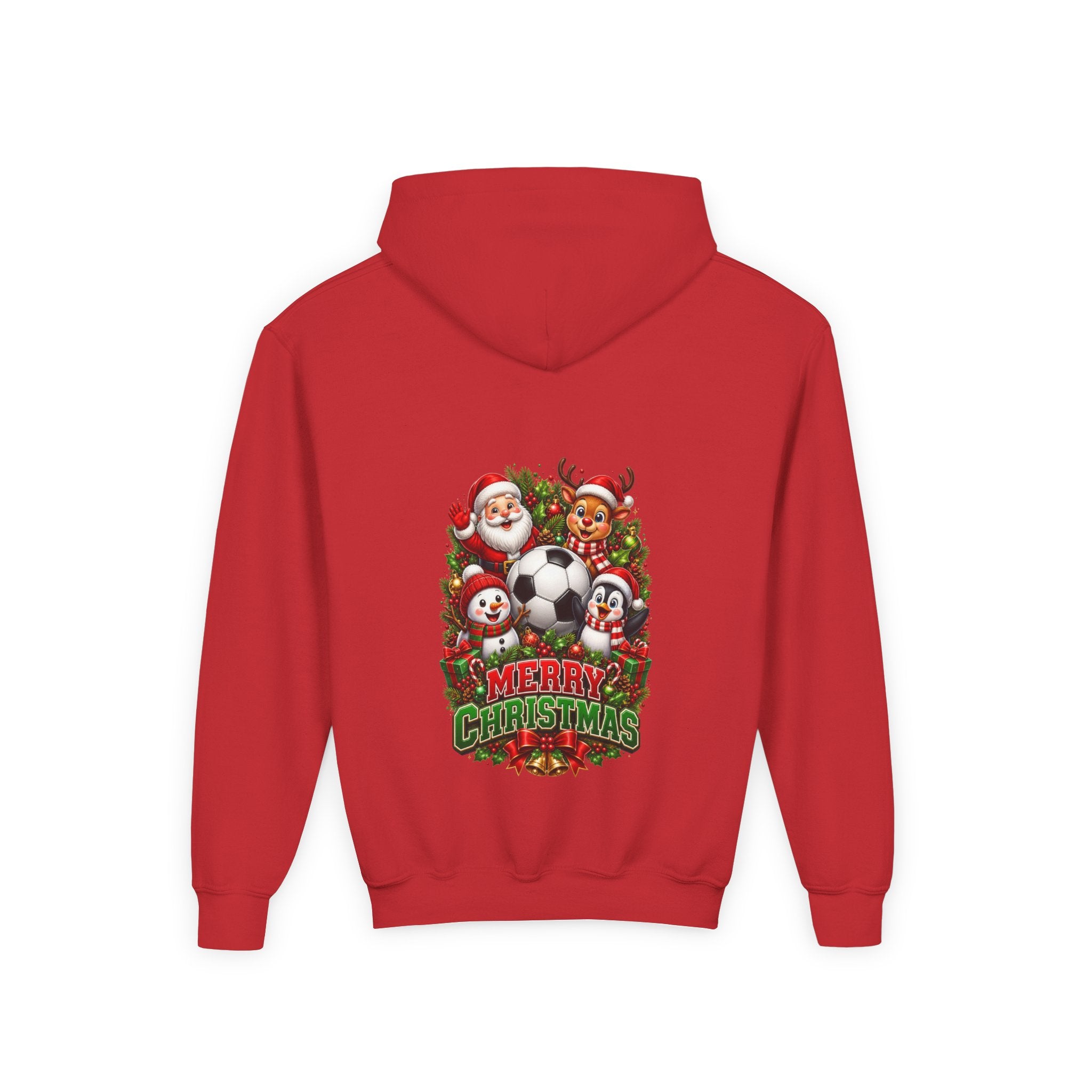 HAPPY HOLIDAY SOCCER YOUTH HODDIE (IMAGE INCREASE FOR VIEWING PURPOSE ONLY) ORIGINAL SLIGHT SMALLER