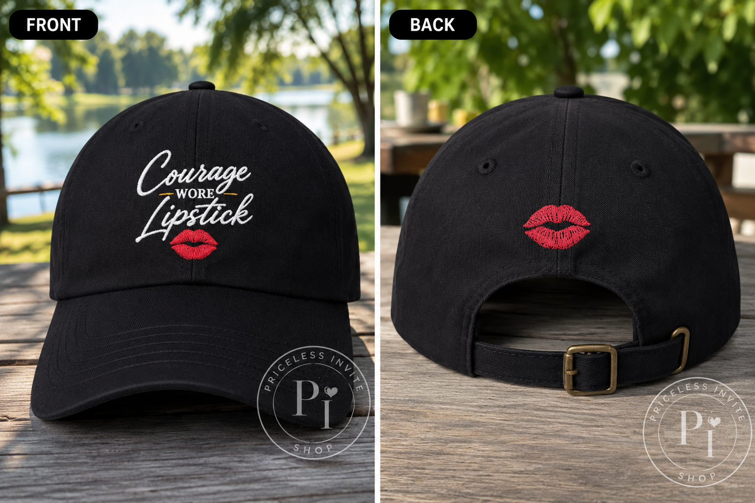 Empowering Women's Hat | Courage Looks Good on You | Embroidered Dad Cap | Christian Inspirational Gift