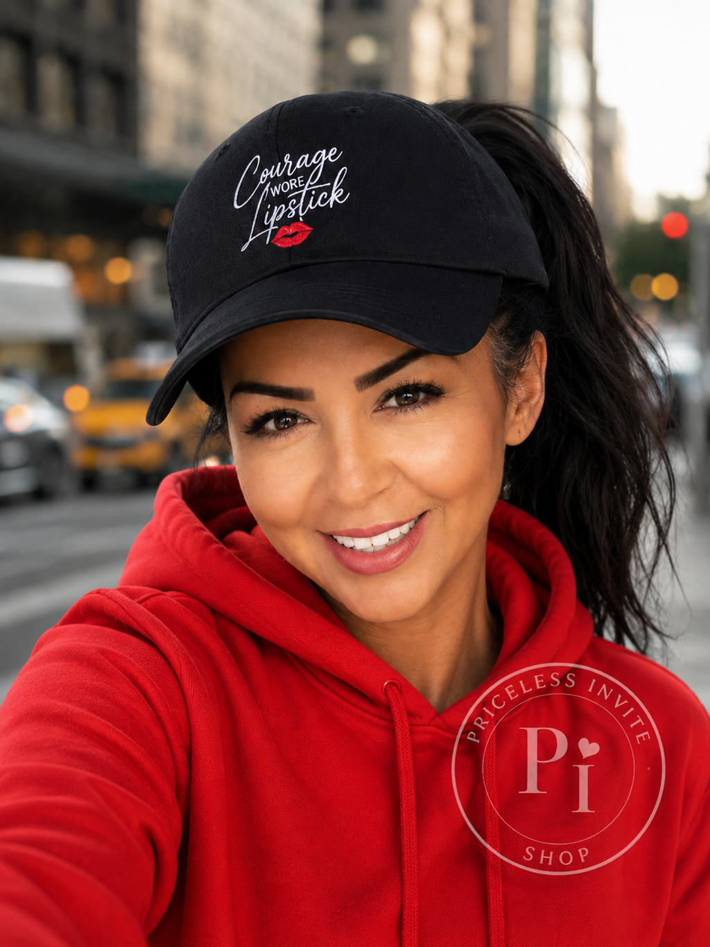 Empowering Women's Hat | Courage Looks Good on You | Embroidered Dad Cap | Christian Inspirational Gift
