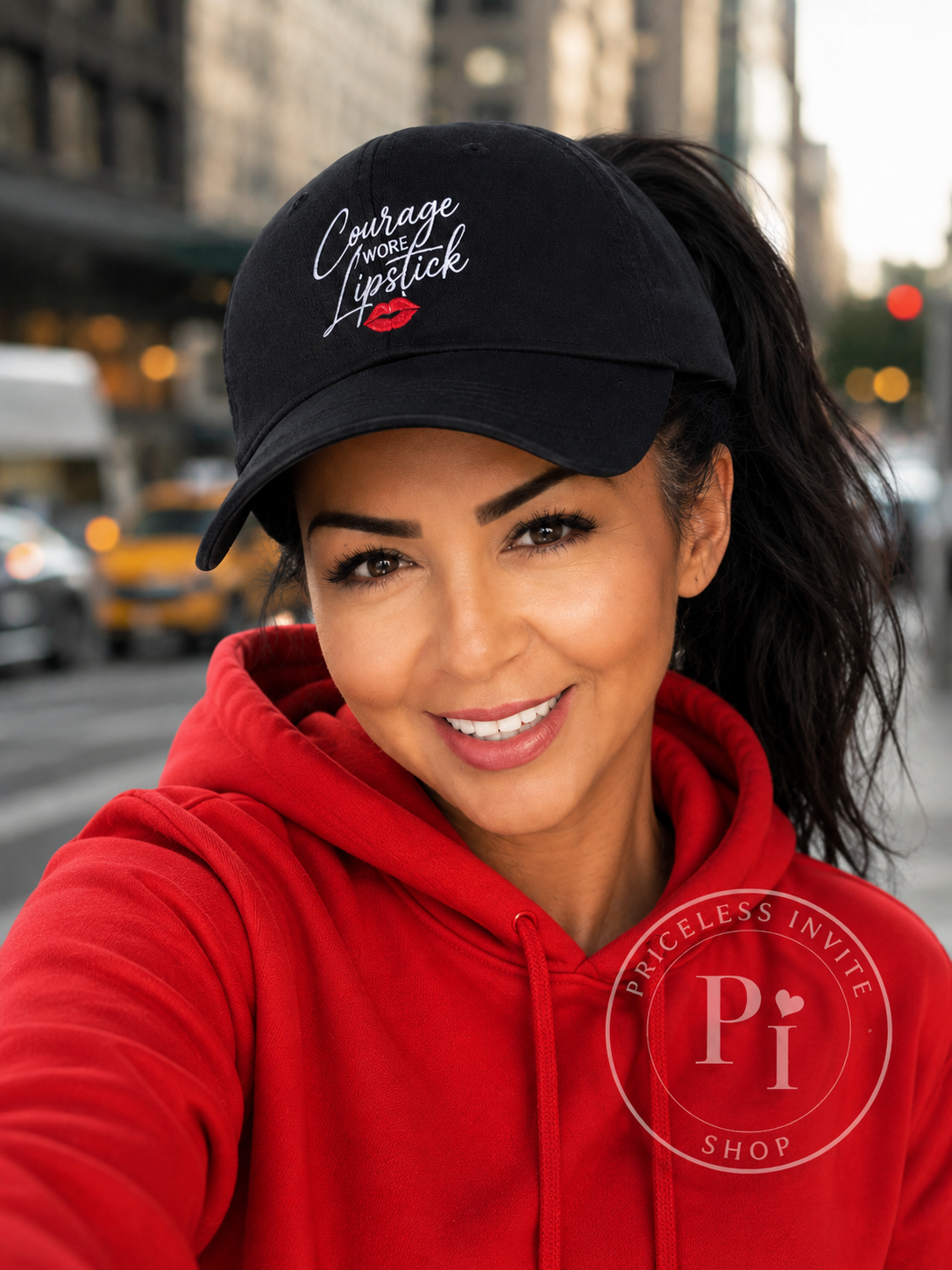 Empowering Women's Hat | Courage Looks Good on You | Embroidered Dad Cap | Christian Inspirational Gift