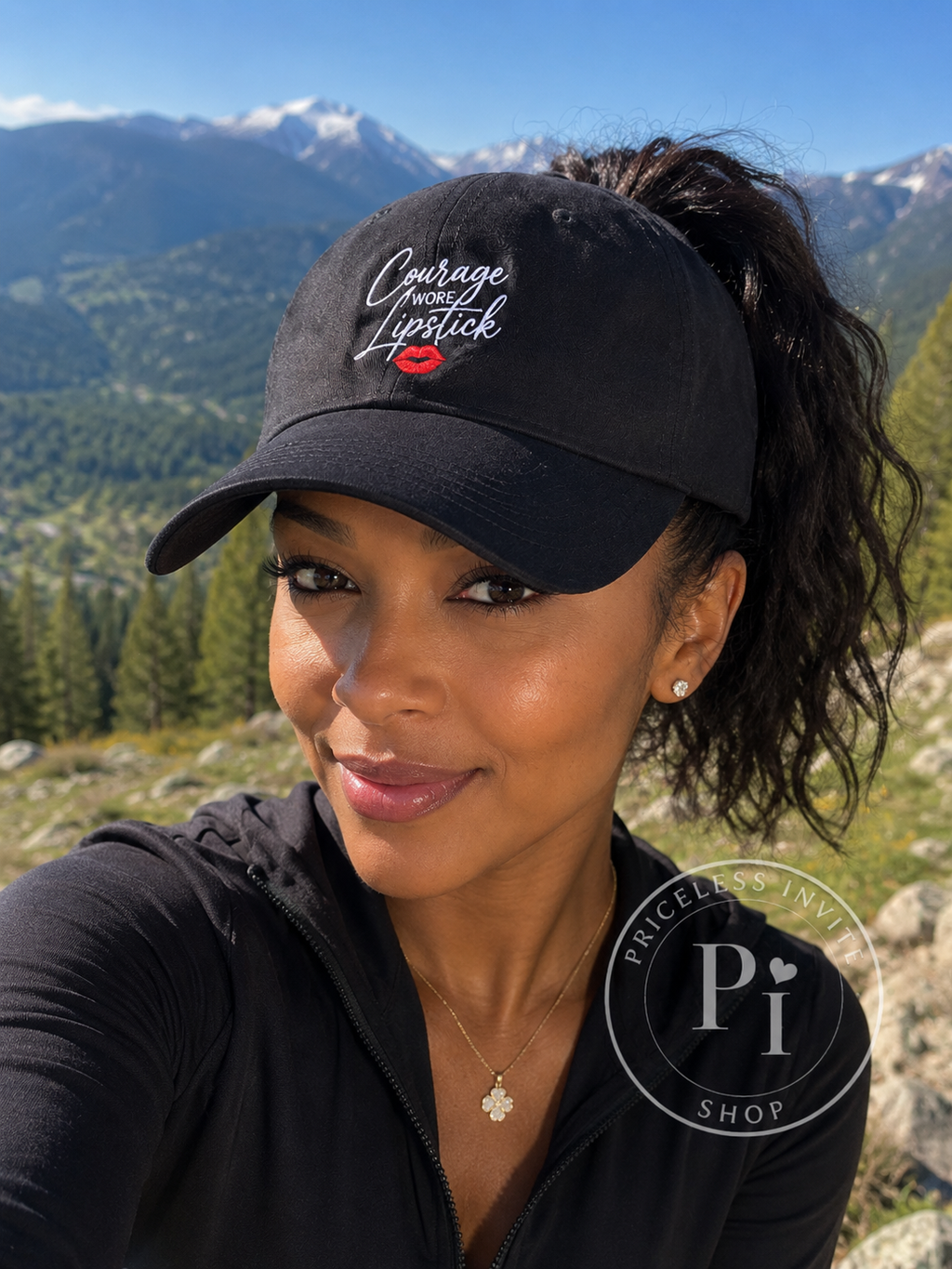 Empowering Women's Hat | Courage Looks Good on You | Embroidered Dad Cap | Christian Inspirational Gift