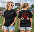 Messy Bun Soccer Shirt, Soccer Game Day Tee, Women's Soccer Graphic Shirt, Comfort Colors Garment-Dyed Tee