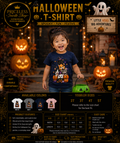 Cute Halloween Cat Toddler Girl Shirt, Trick or Treat T-Shirt, Spooky Kitten Pumpkin Tee, Girls Halloween Outfit, Cute Fall Shirt, 2T-5T