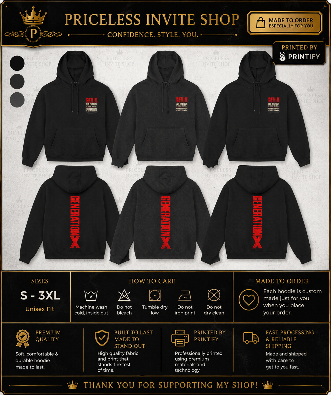 Generation X Hoodie, Gen X Sweatshirt