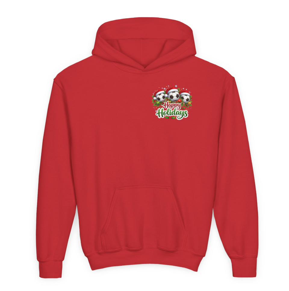 Soccer Christmas/Happy Holidays Soccer Hoodie